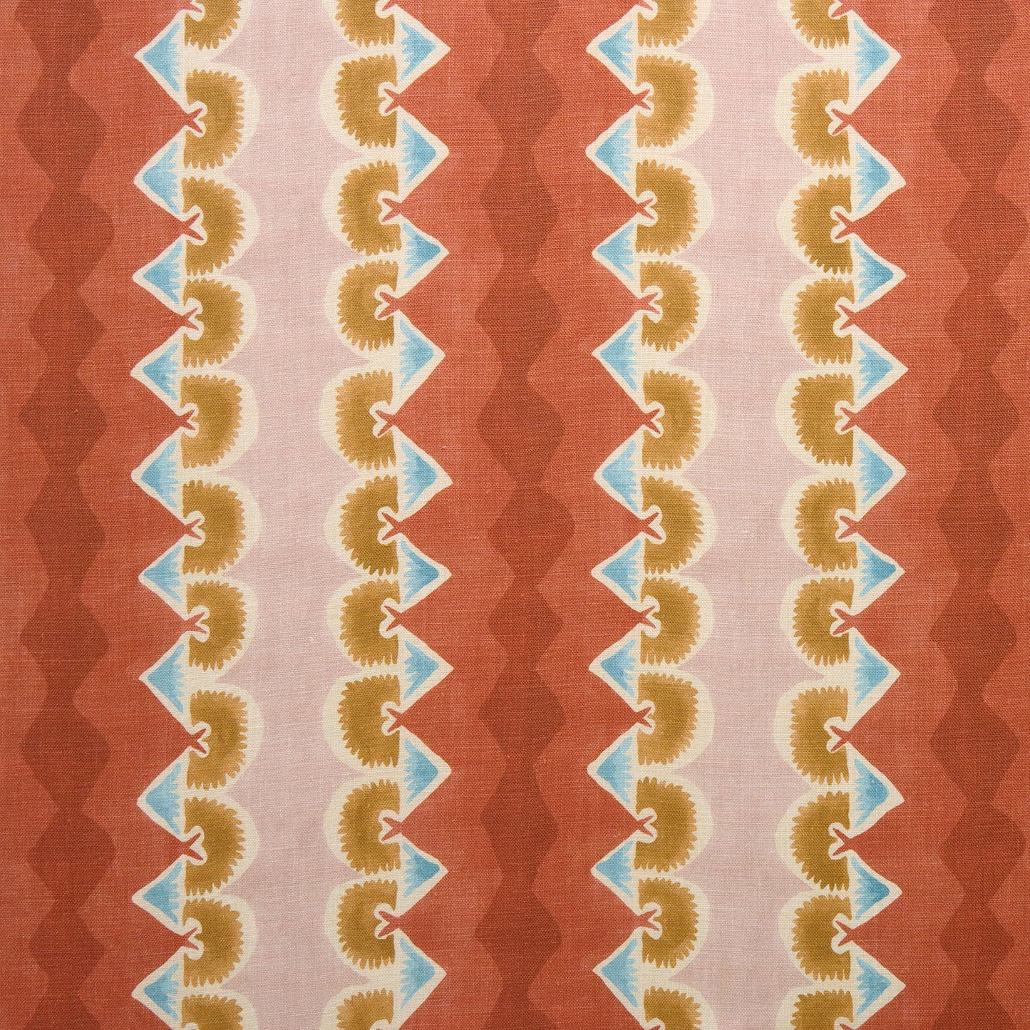 Linwood Taiki Brick Red Made to Measure Curtains