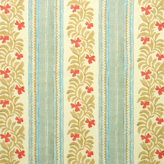 Linwood Yala Stripe Cardinal FR Made to Measure Curtains