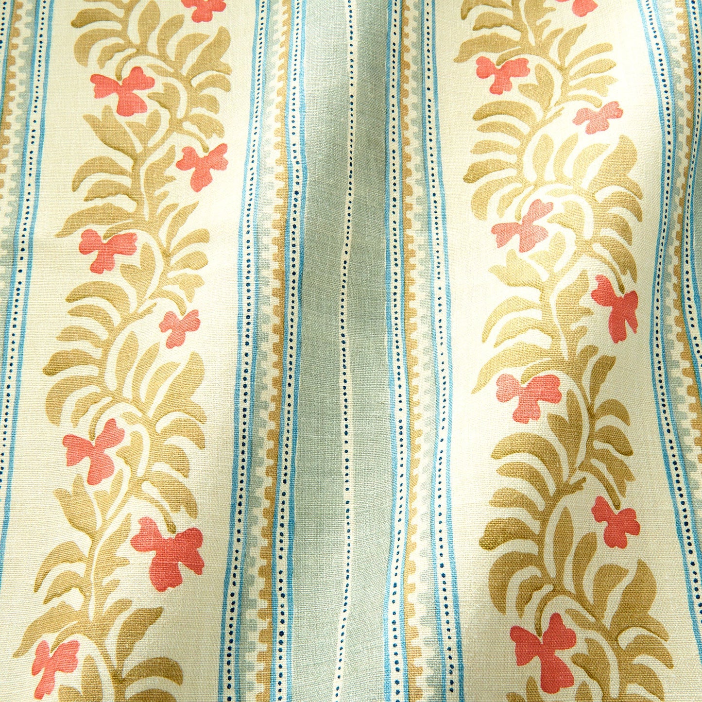 Linwood Yala Stripe Cardinal FR Made to Measure Curtains