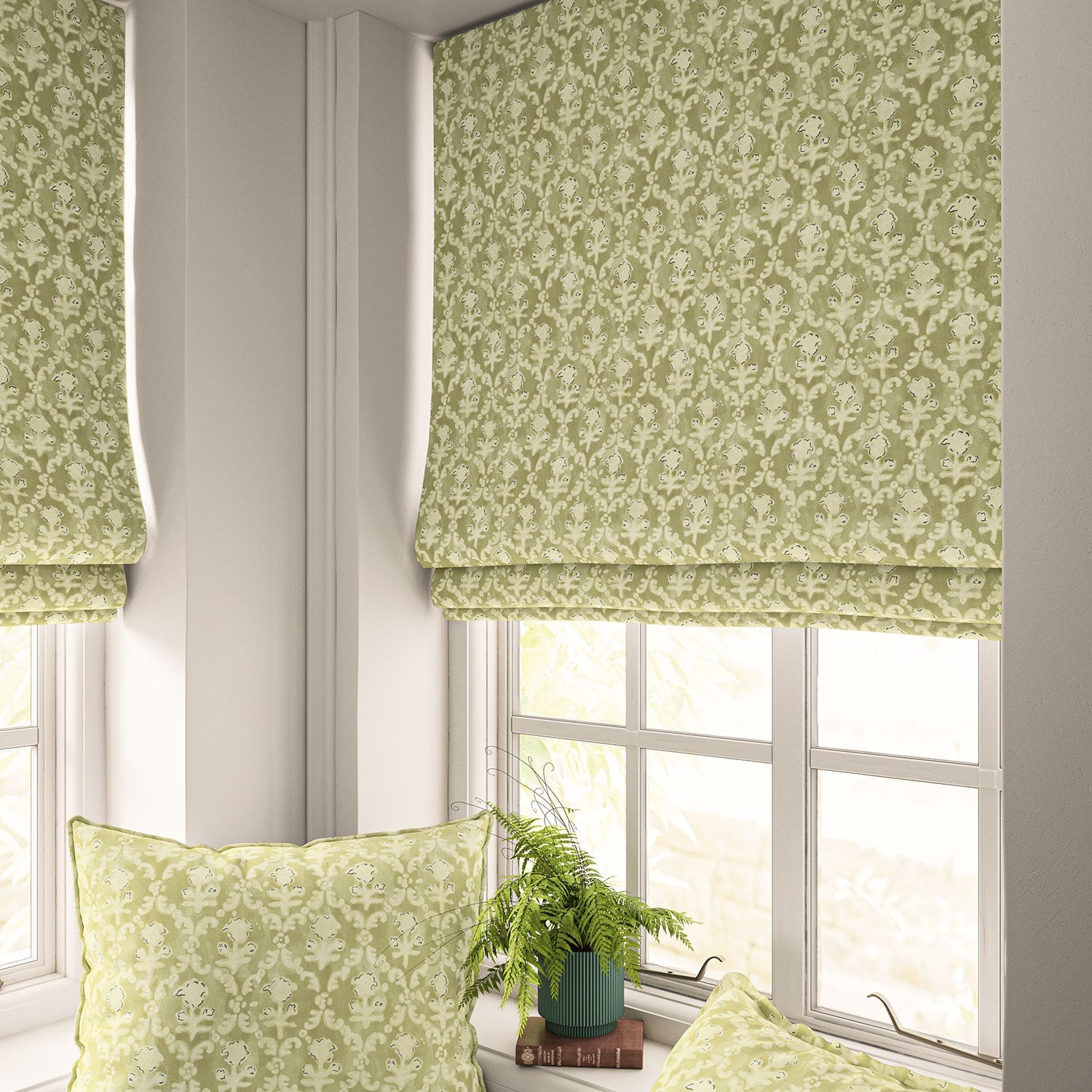 Linwood Hinako Cardamom Cardamon FR Made to Measure Curtains