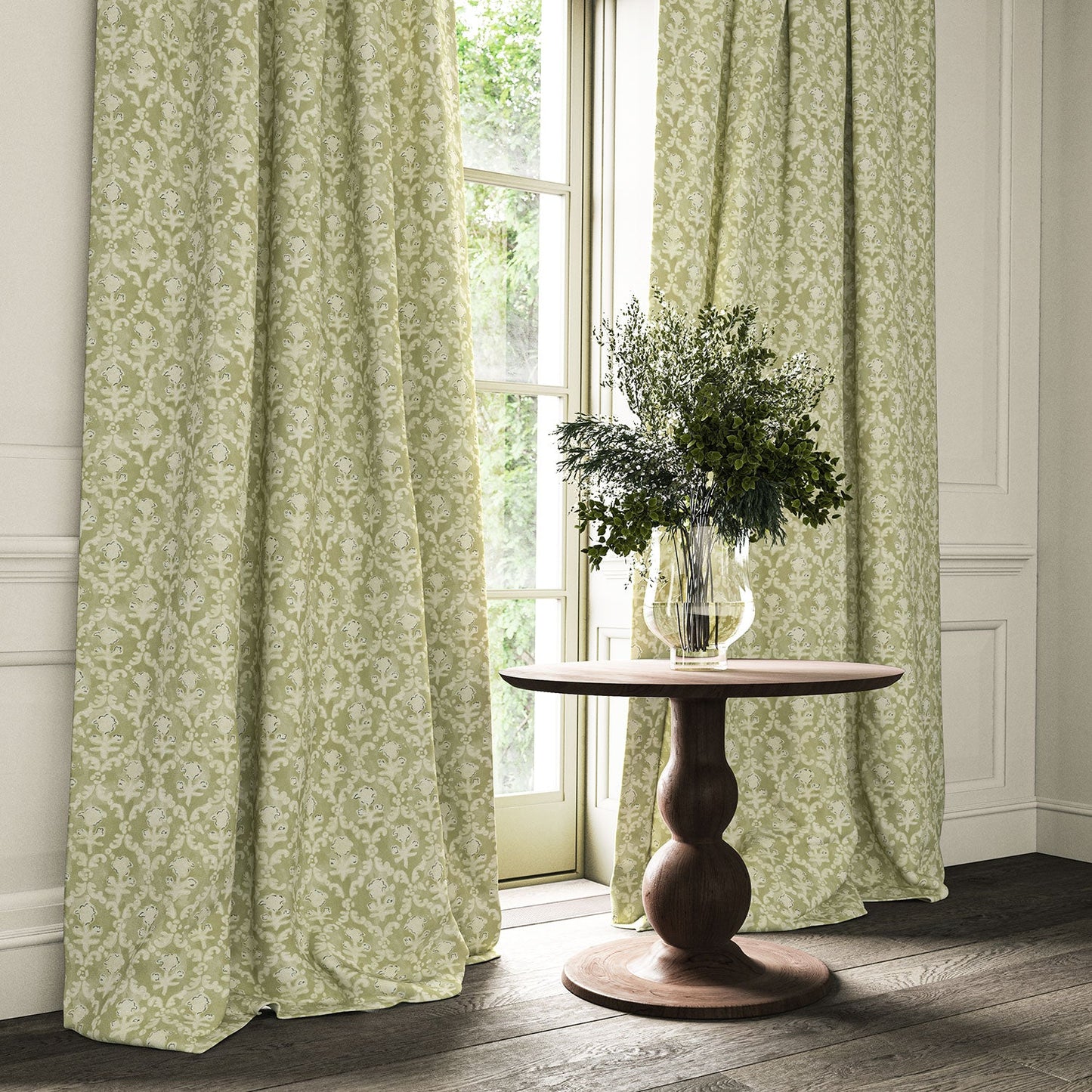 Linwood Hinako Cardamom Cardamon FR Made to Measure Curtains