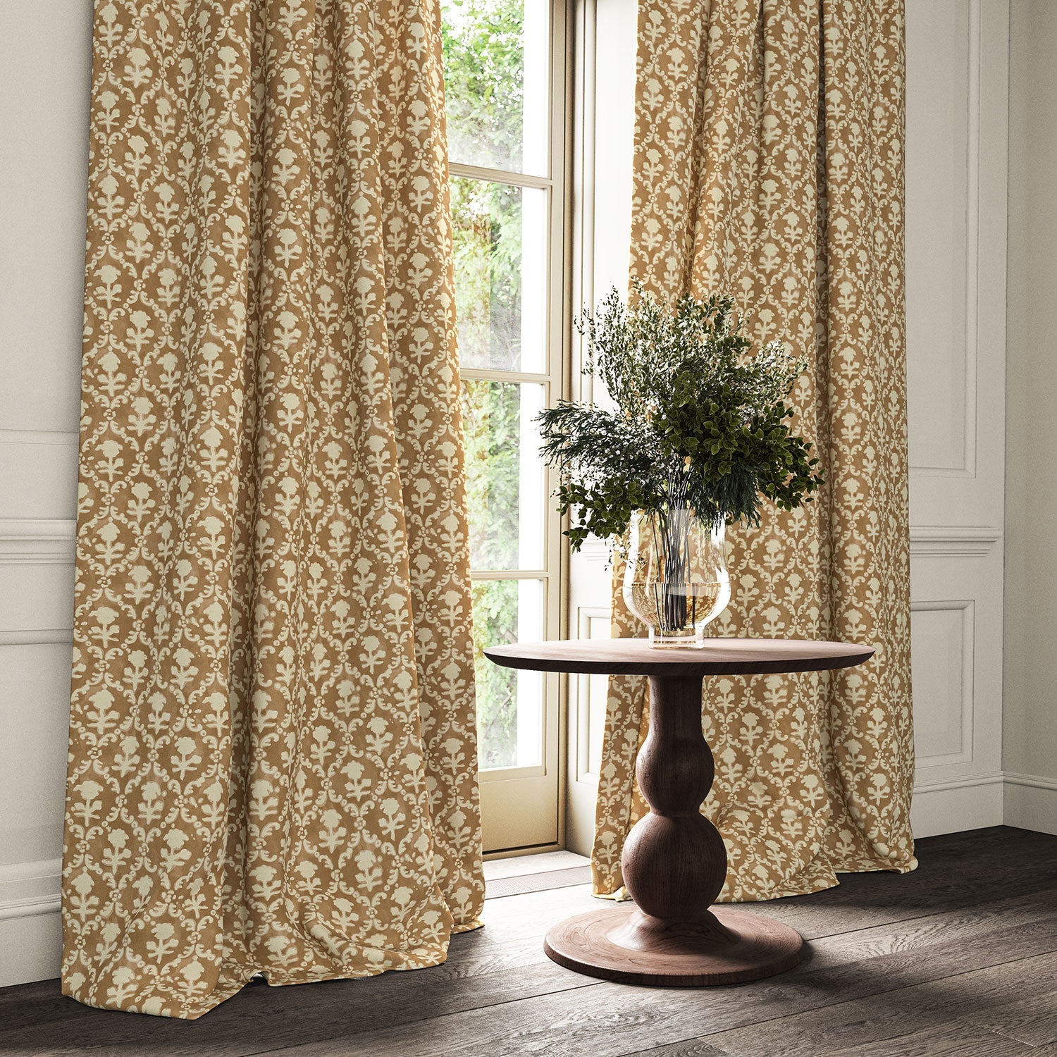 Linwood Hinako Fudge FR Made to Measure Curtains