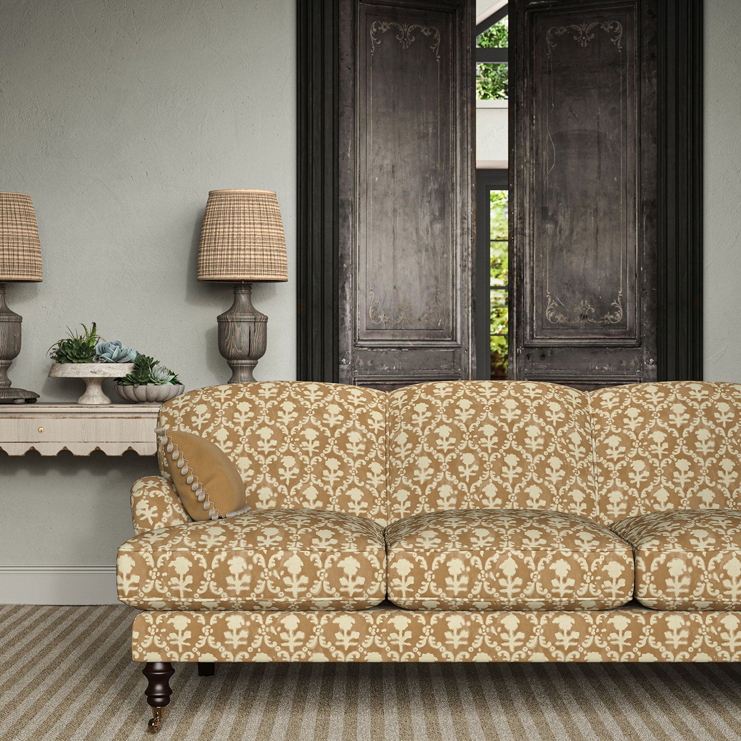 Linwood Hinako Fudge Made to Measure Curtains