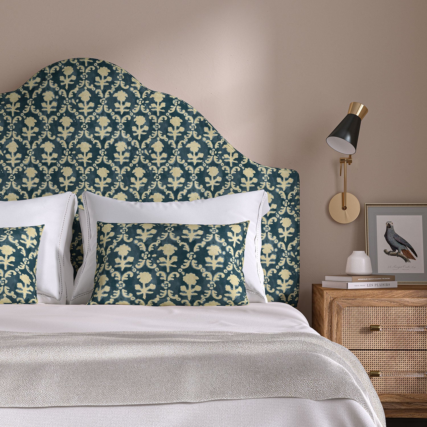 Linwood Hinako Indigo FR Made to Measure Curtains