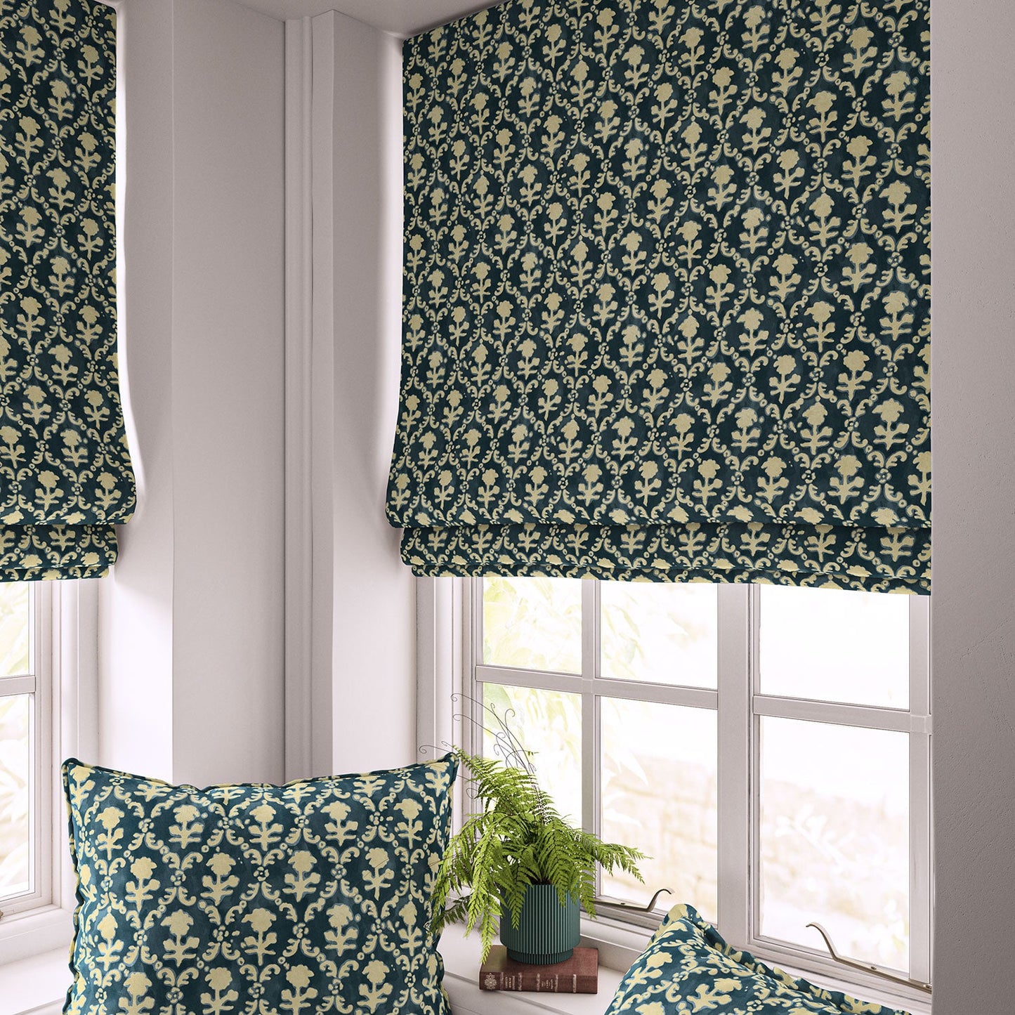 Linwood Hinako Indigo Made to Measure Curtains