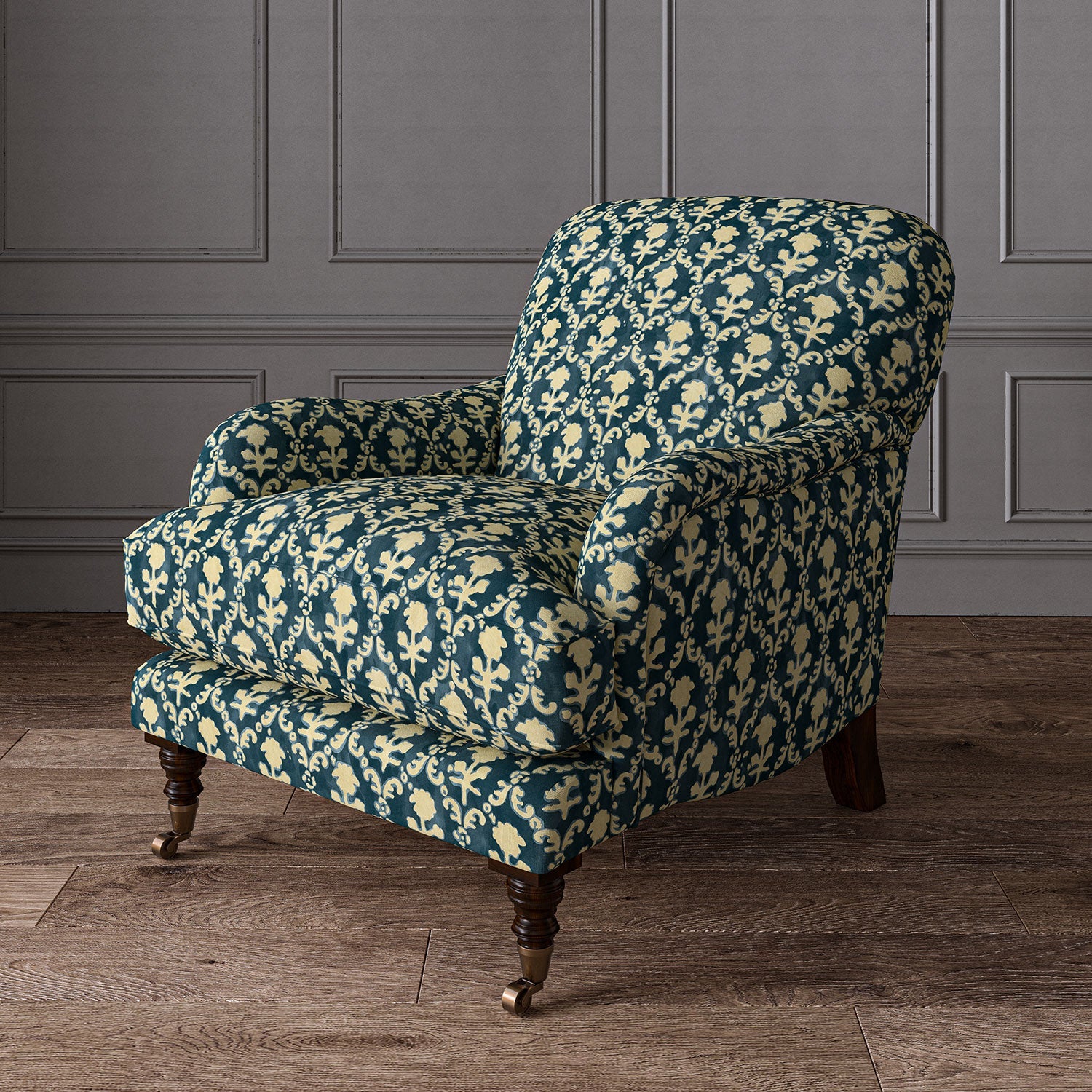 Linwood Hinako Indigo Made to Measure Curtains