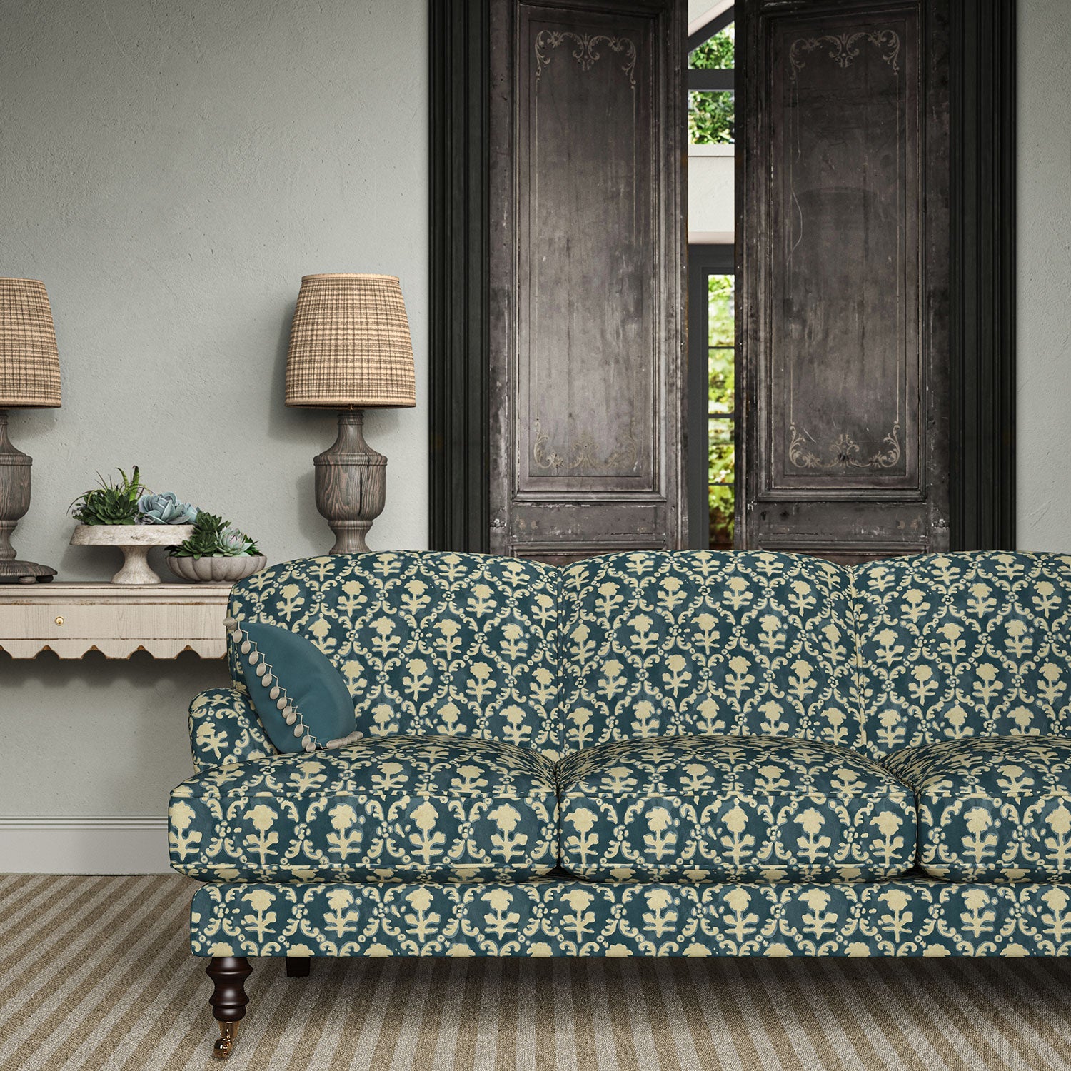 Linwood Hinako Indigo Made to Measure Curtains