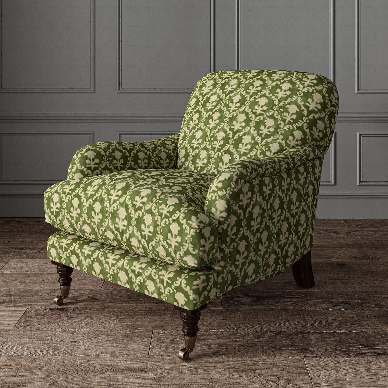 Linwood Hinako Olive FR Made to Measure Curtains