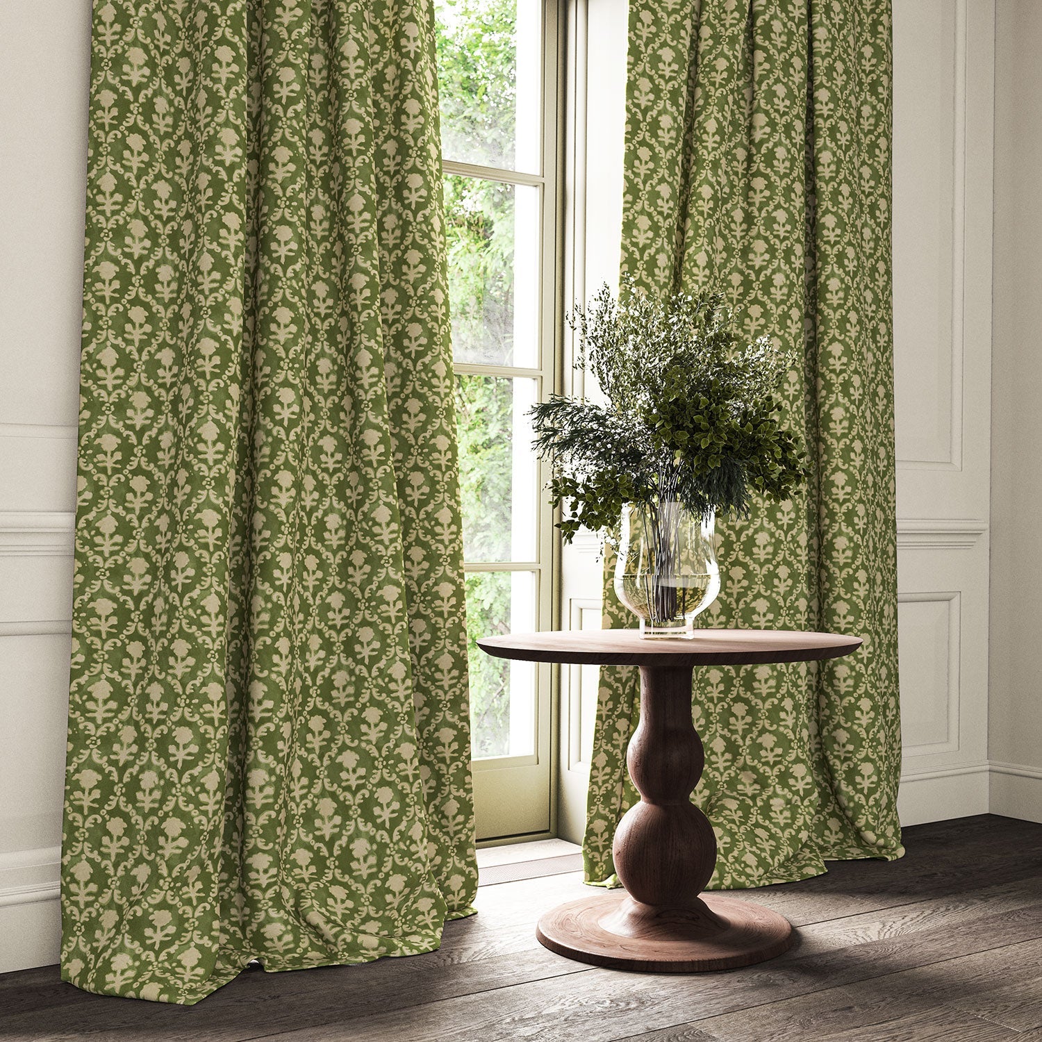Linwood Hinako Olive Made to Measure Curtains