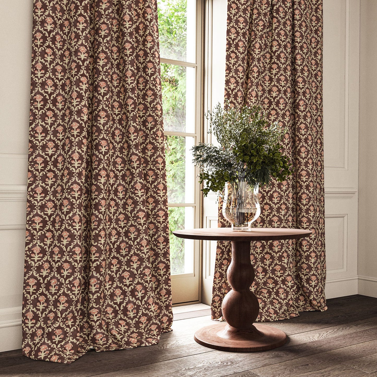 Linwood Hinako Prune FR Made to Measure Curtains