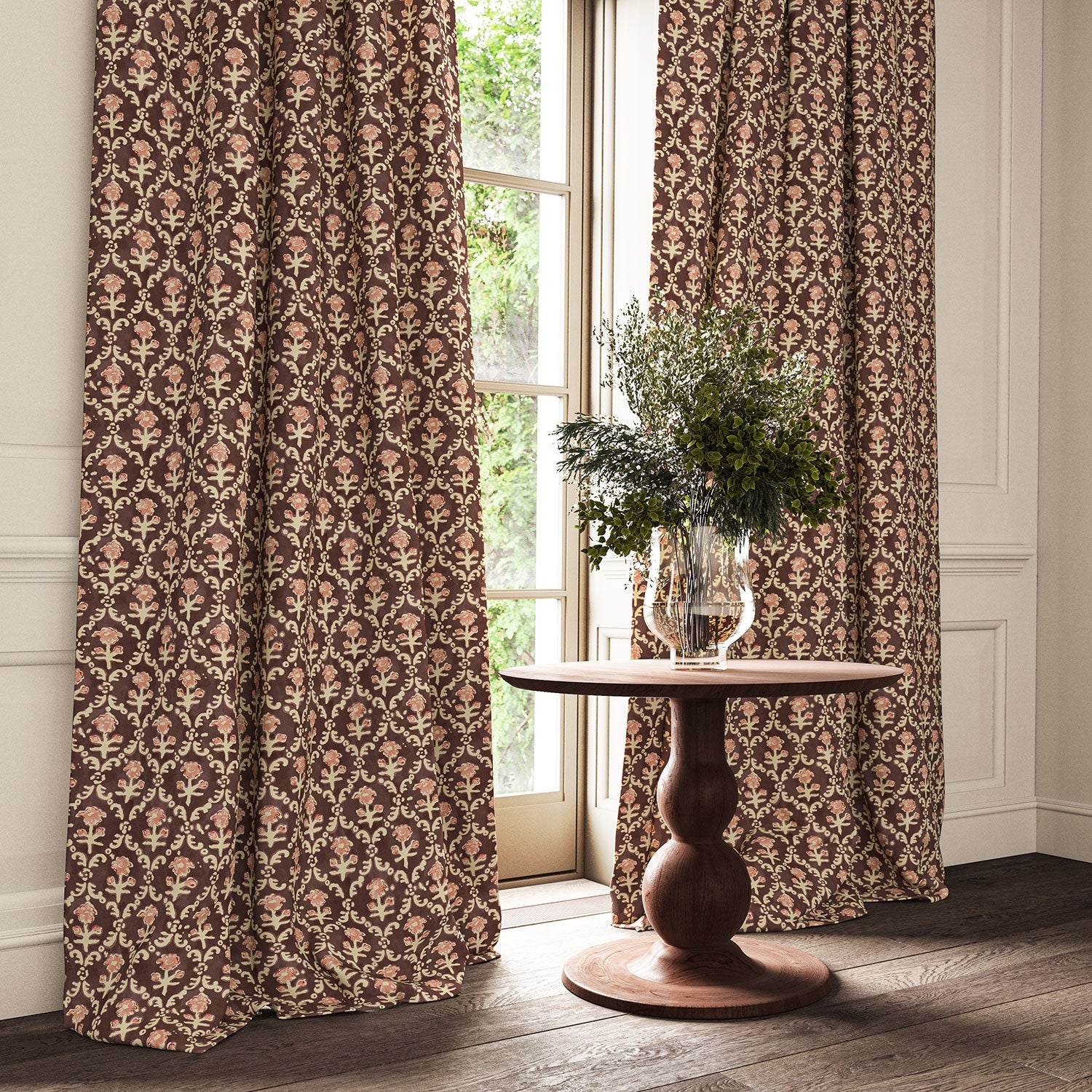 Linwood Hinako Prune FR Made to Measure Curtains