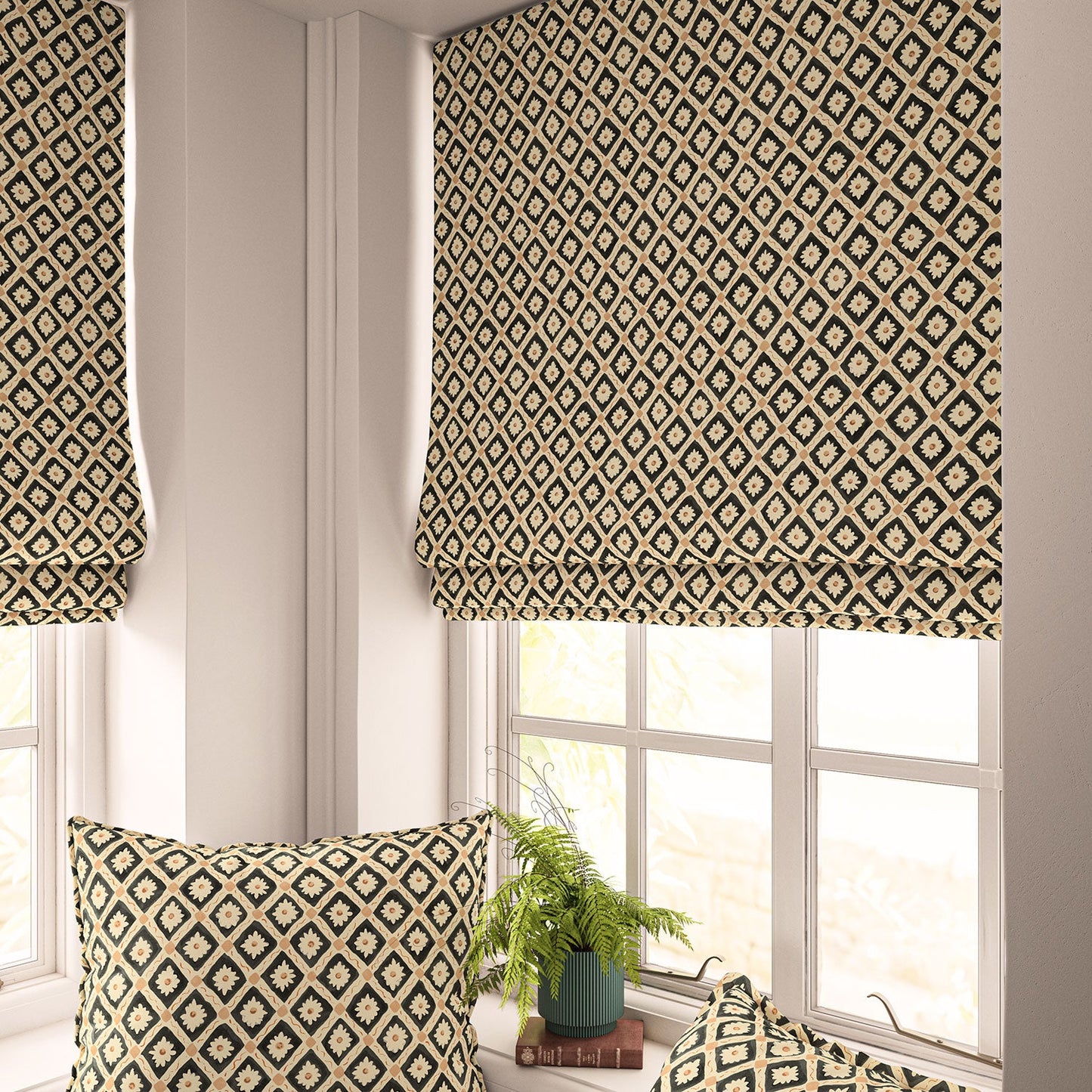 Linwood Ima Liquorice FR Made to Measure Curtains