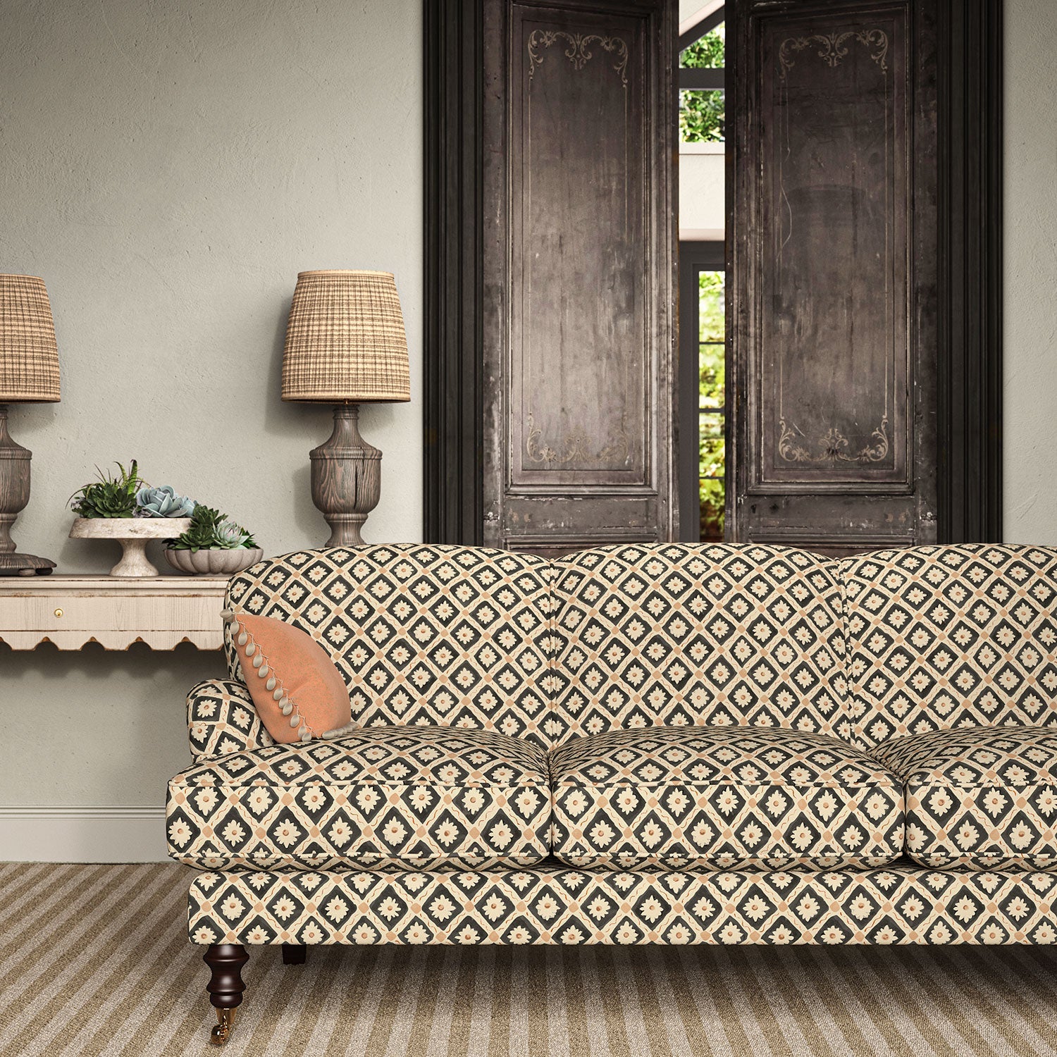 Linwood Ima Liquorice Made to Measure Curtains