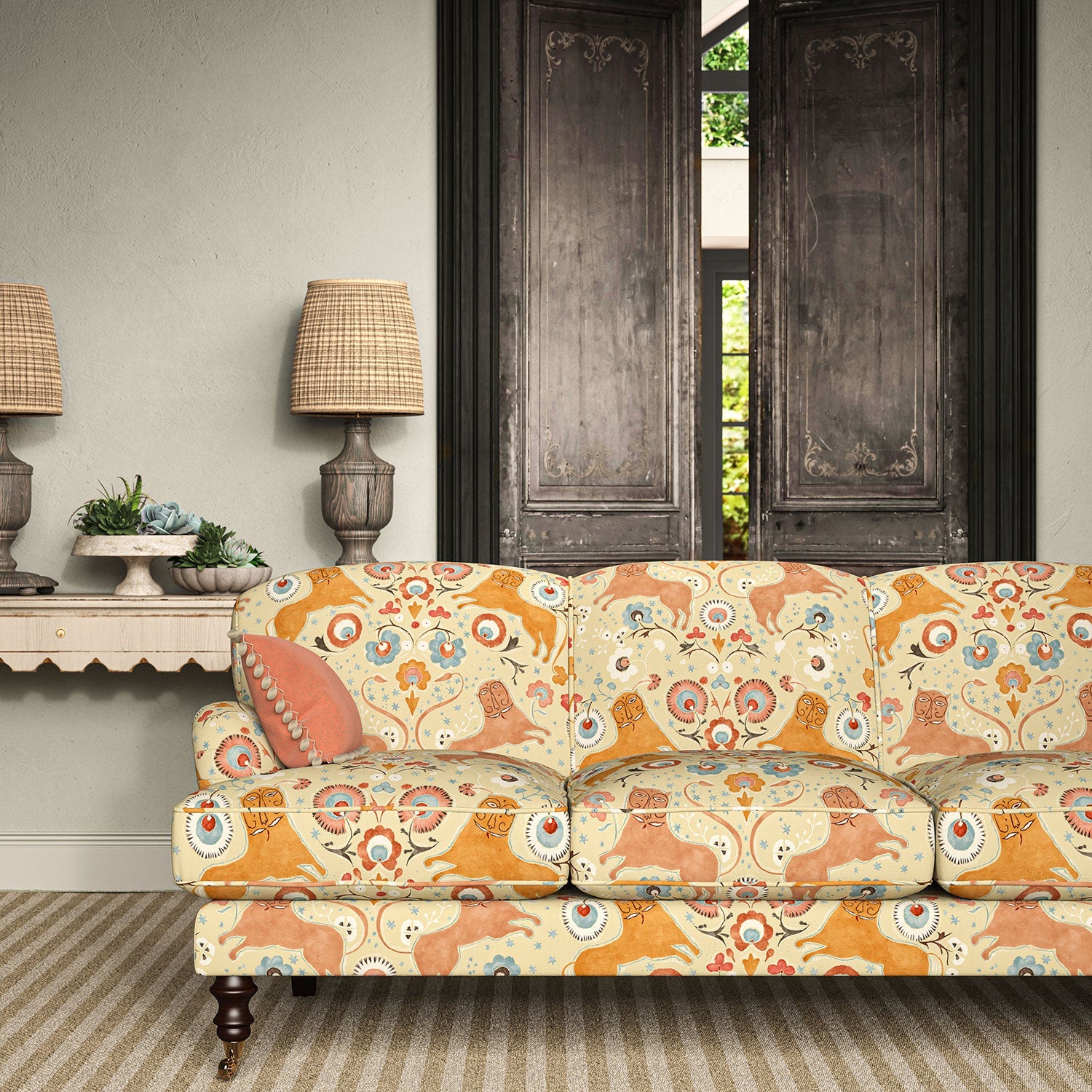 Linwood Pipili Chickpea FR Made to Measure Curtains