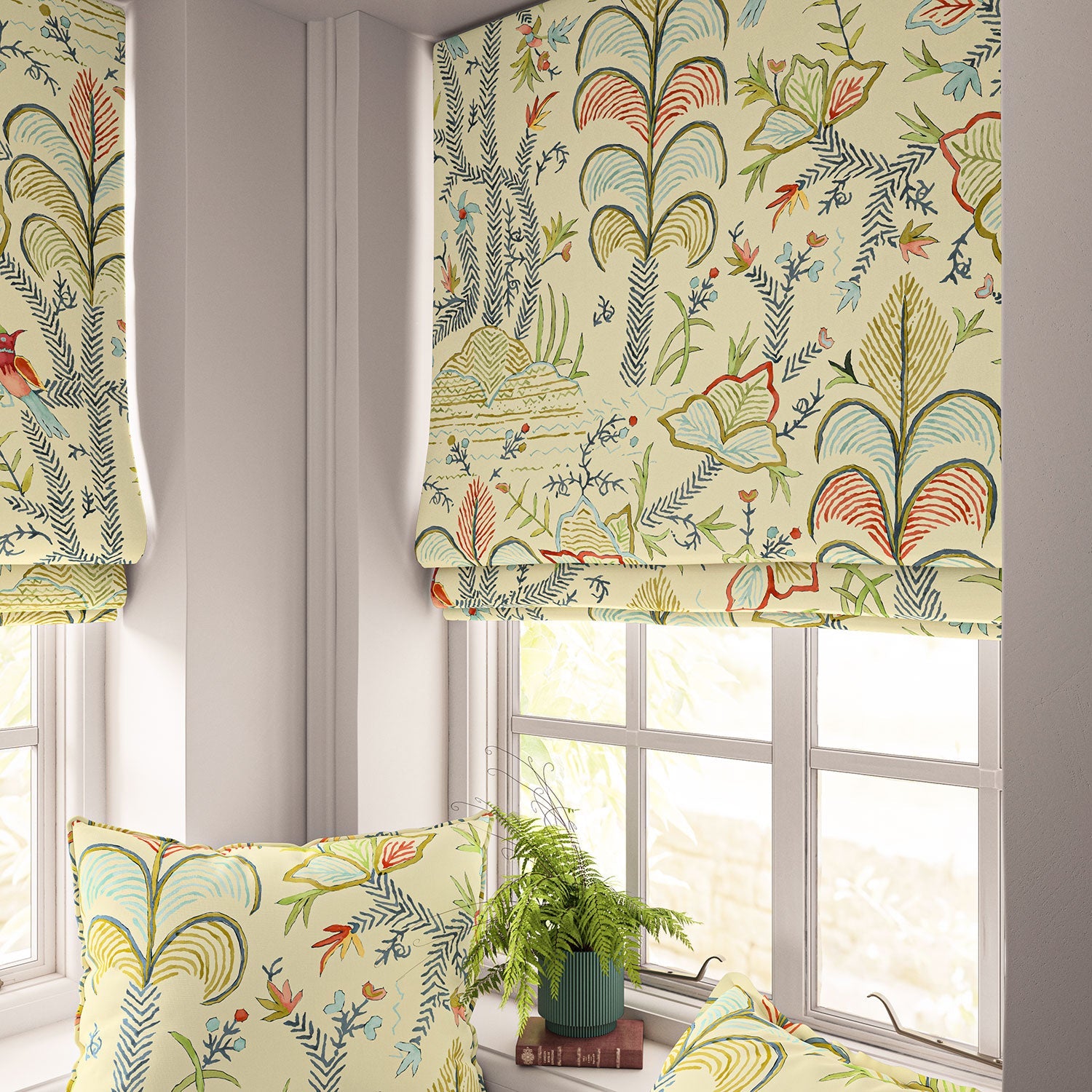 Linwood Songbird Linen Guava Made to Measure Curtains