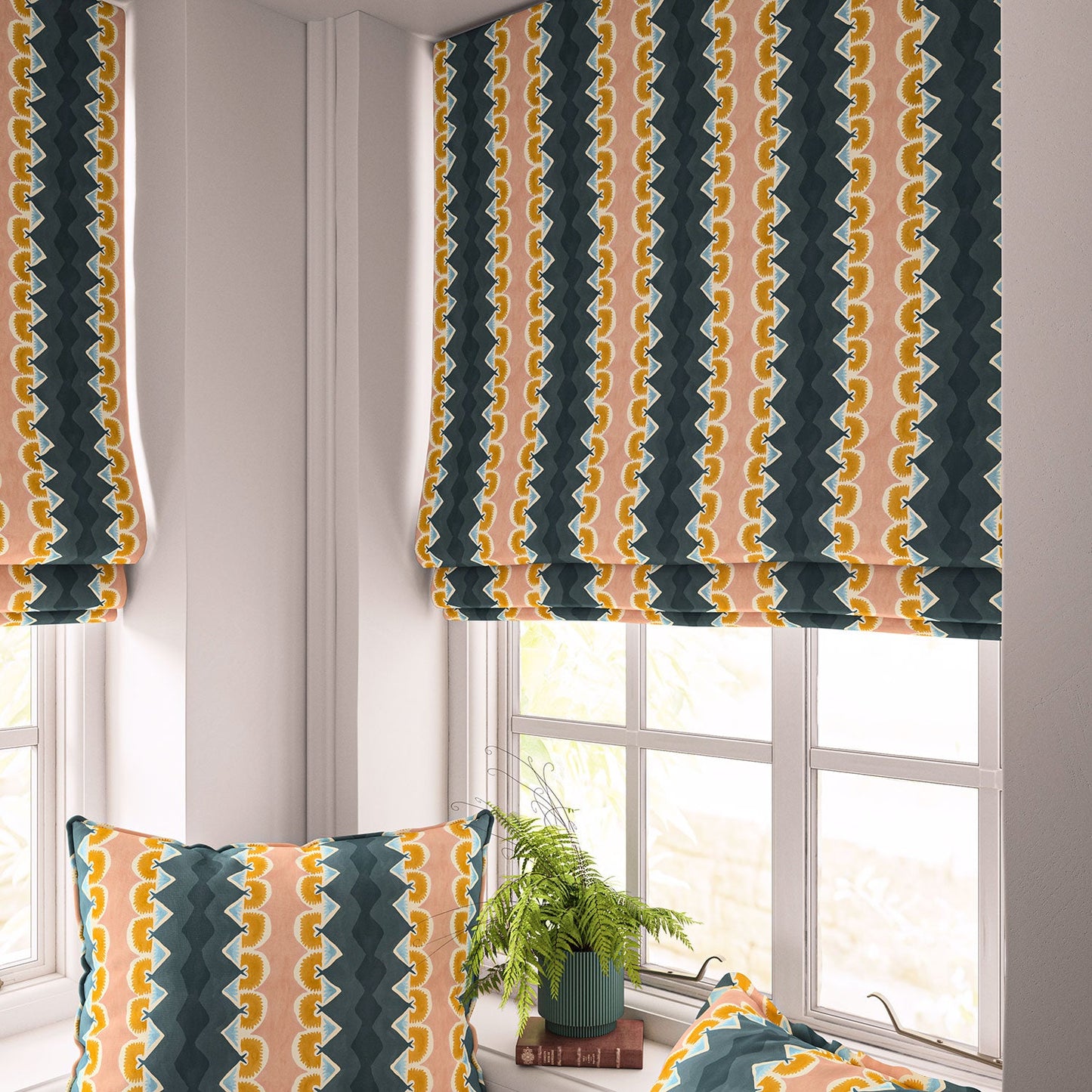 Linwood Taiki Ink Made to Measure Curtains