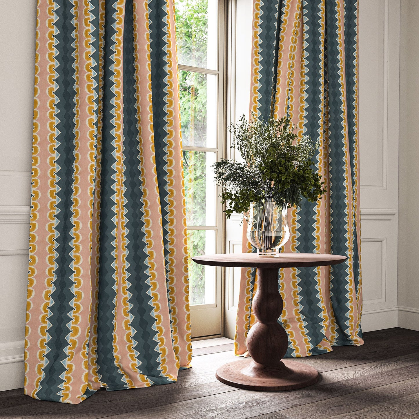 Linwood Taiki Ink Made to Measure Curtains