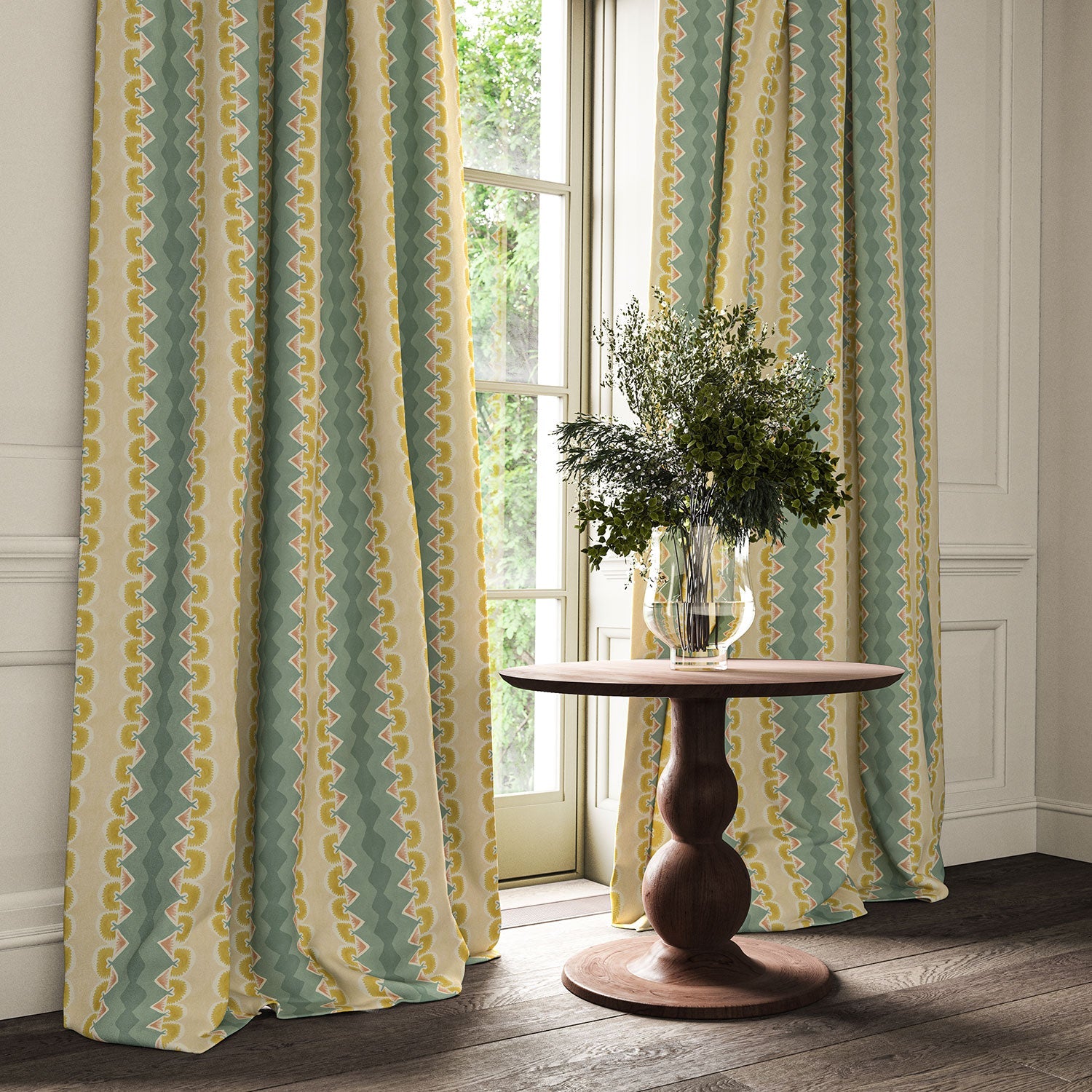 Linwood Taiki Lagoon FR Made to Measure Curtains