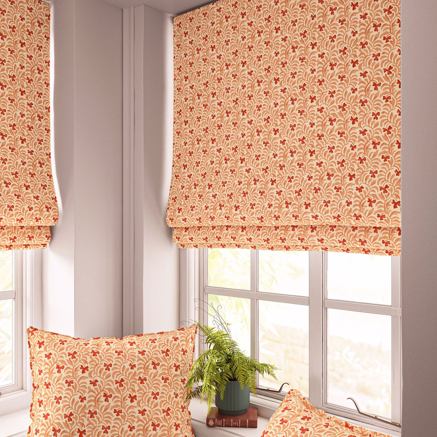 Linwood Yala Coral FR Made to Measure Curtains