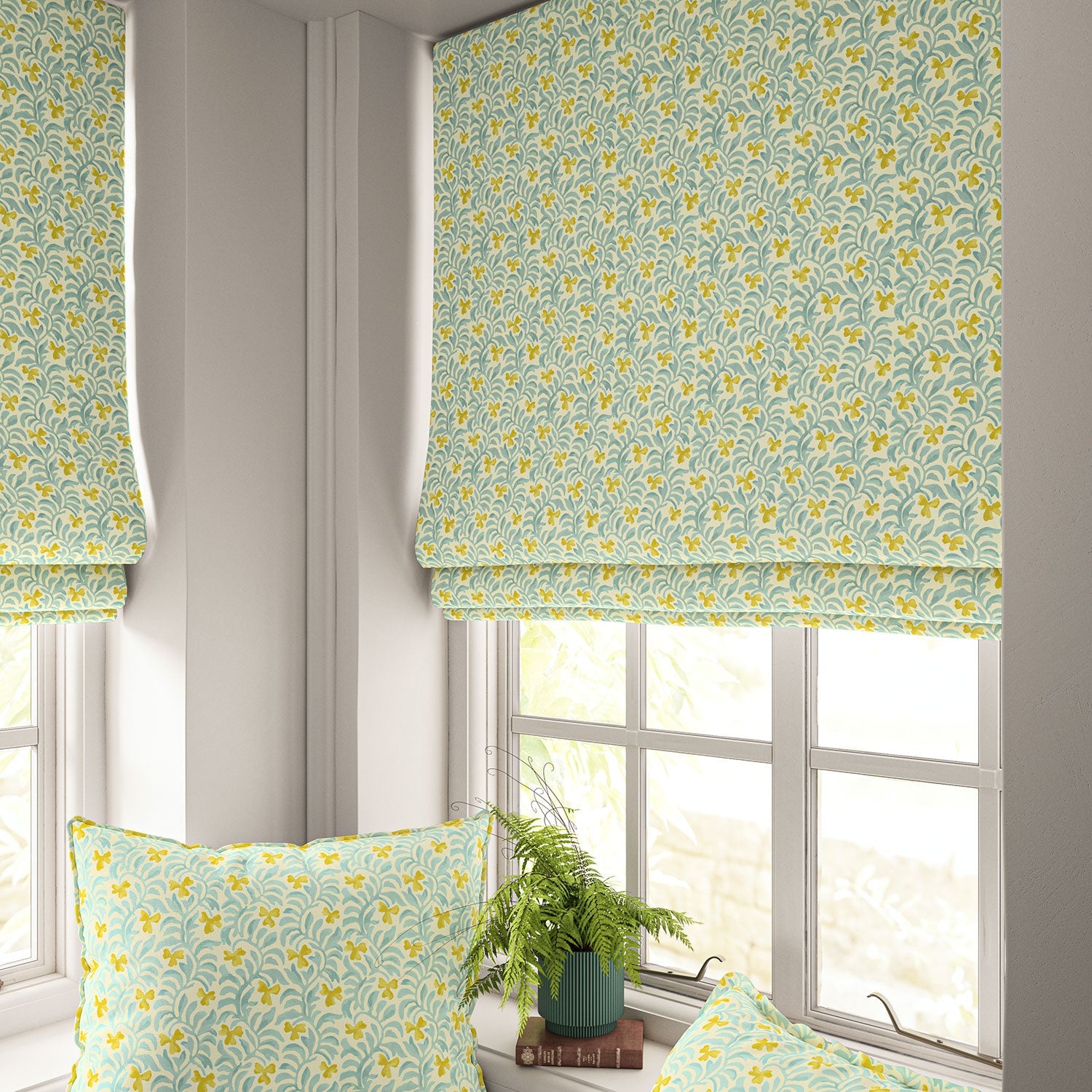 Linwood Yala Lemon FR Made to Measure Curtains