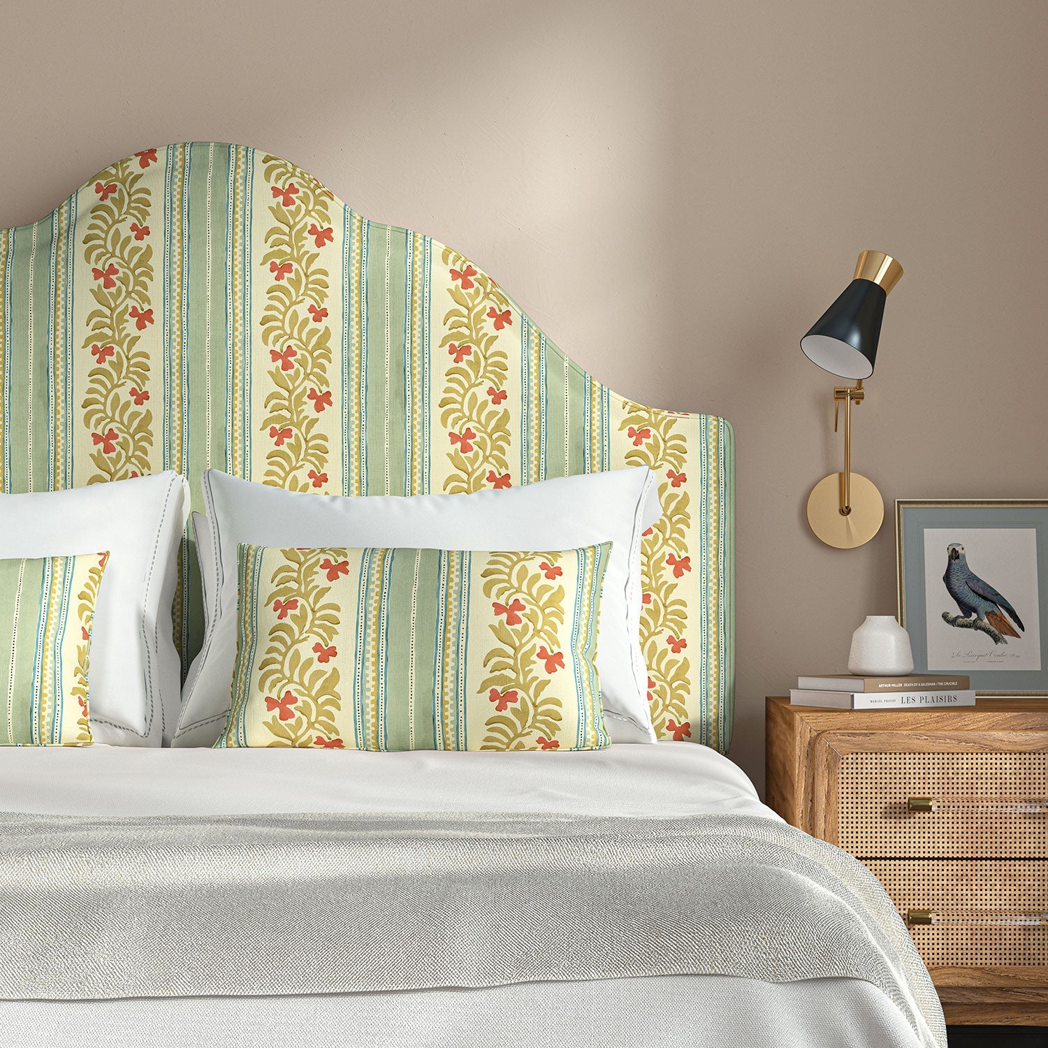 Linwood Yala Stripe Cardinal Made to Measure Curtains