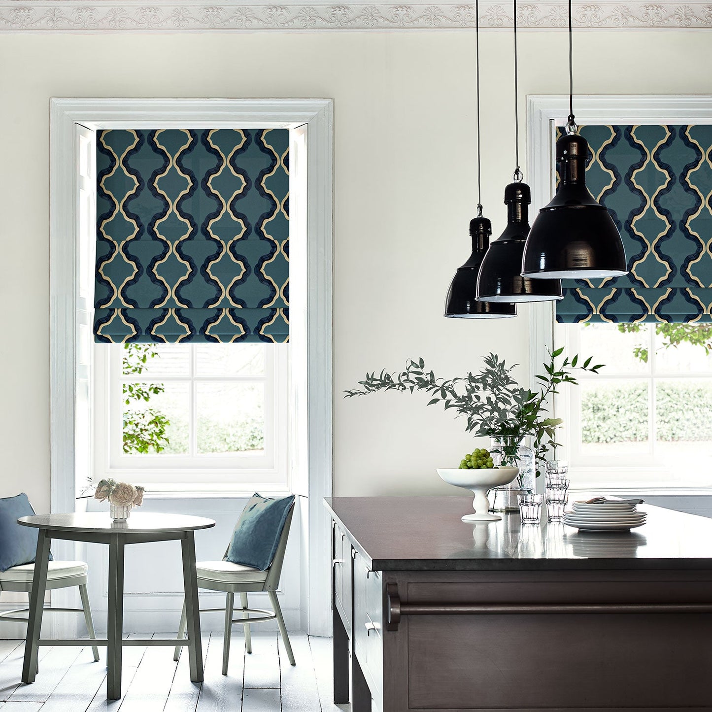 Linwood Ruffled Portofino FR Made to Measure Curtains
