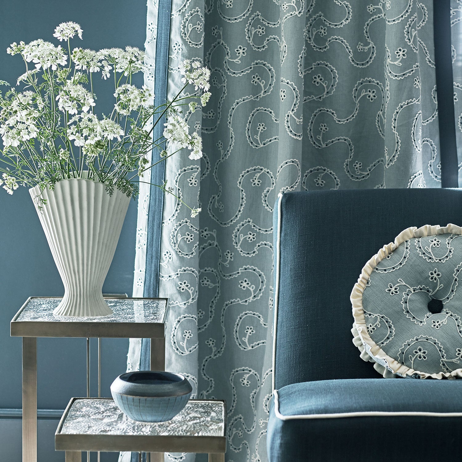 Linwood Lysander Hosta Made to Measure Curtains