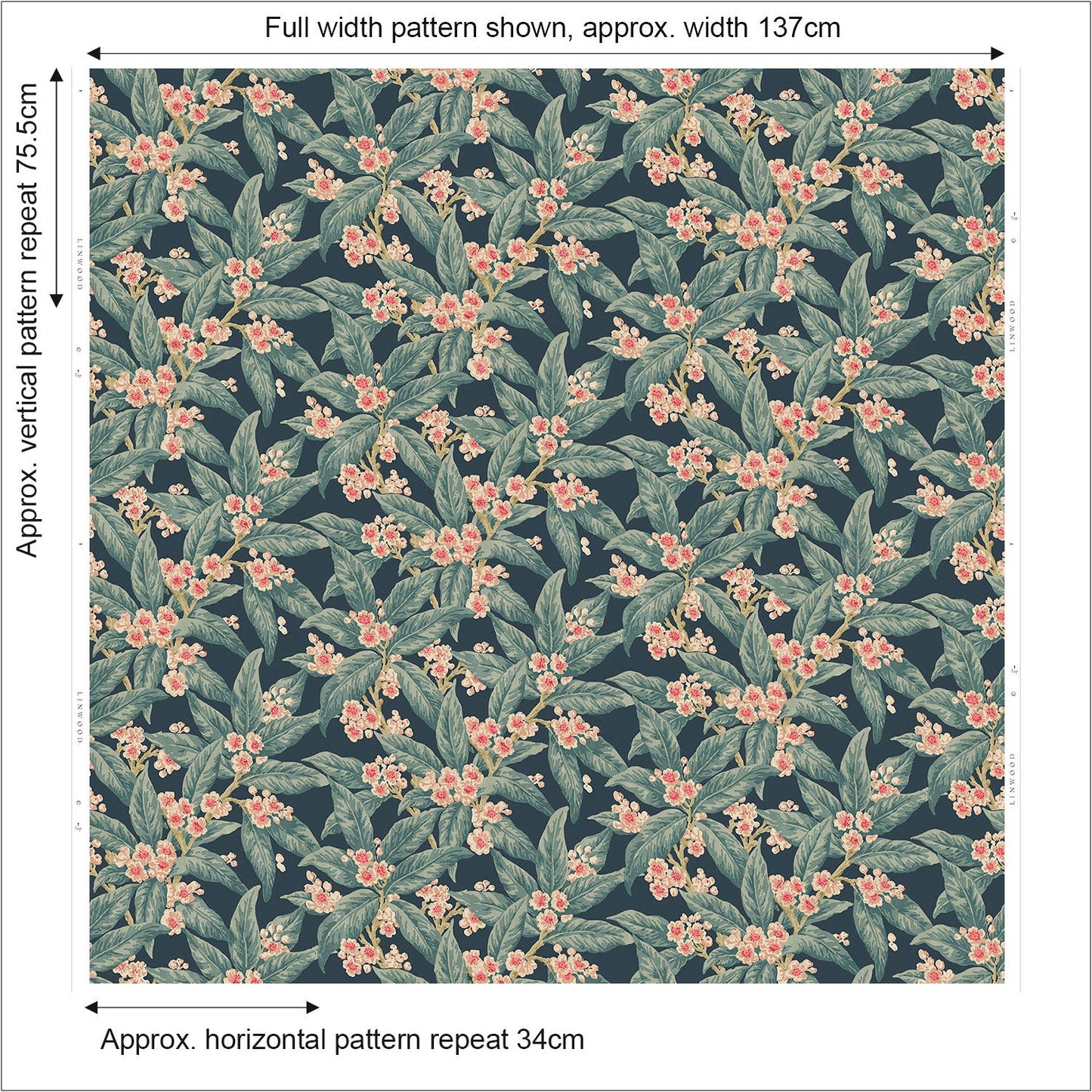 Linwood Loseley Velvet Lagoon FR Made to Measure Curtains