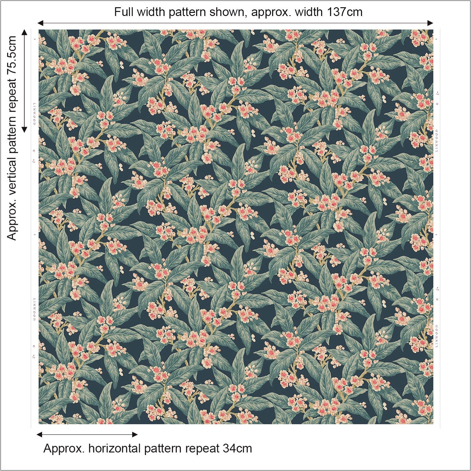 Linwood Loseley Velvet Lagoon FR Made to Measure Curtains