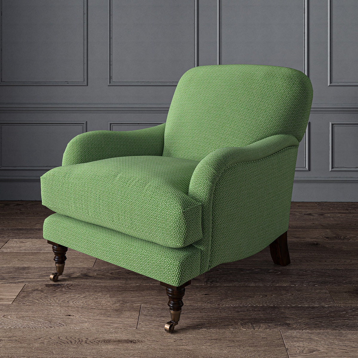Linwood Ripple Emerald FR Made to Measure Curtains