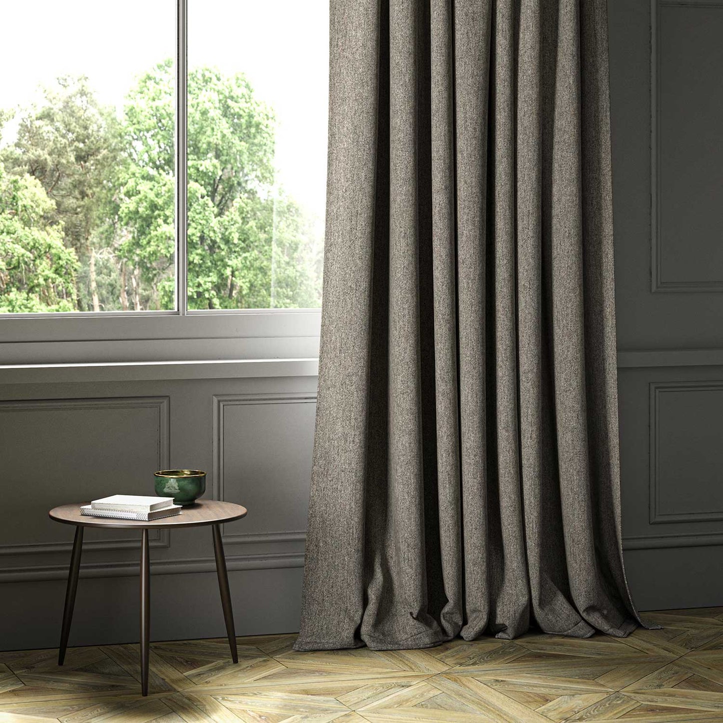Linwood Lana Cedar FR Made to Measure Curtains