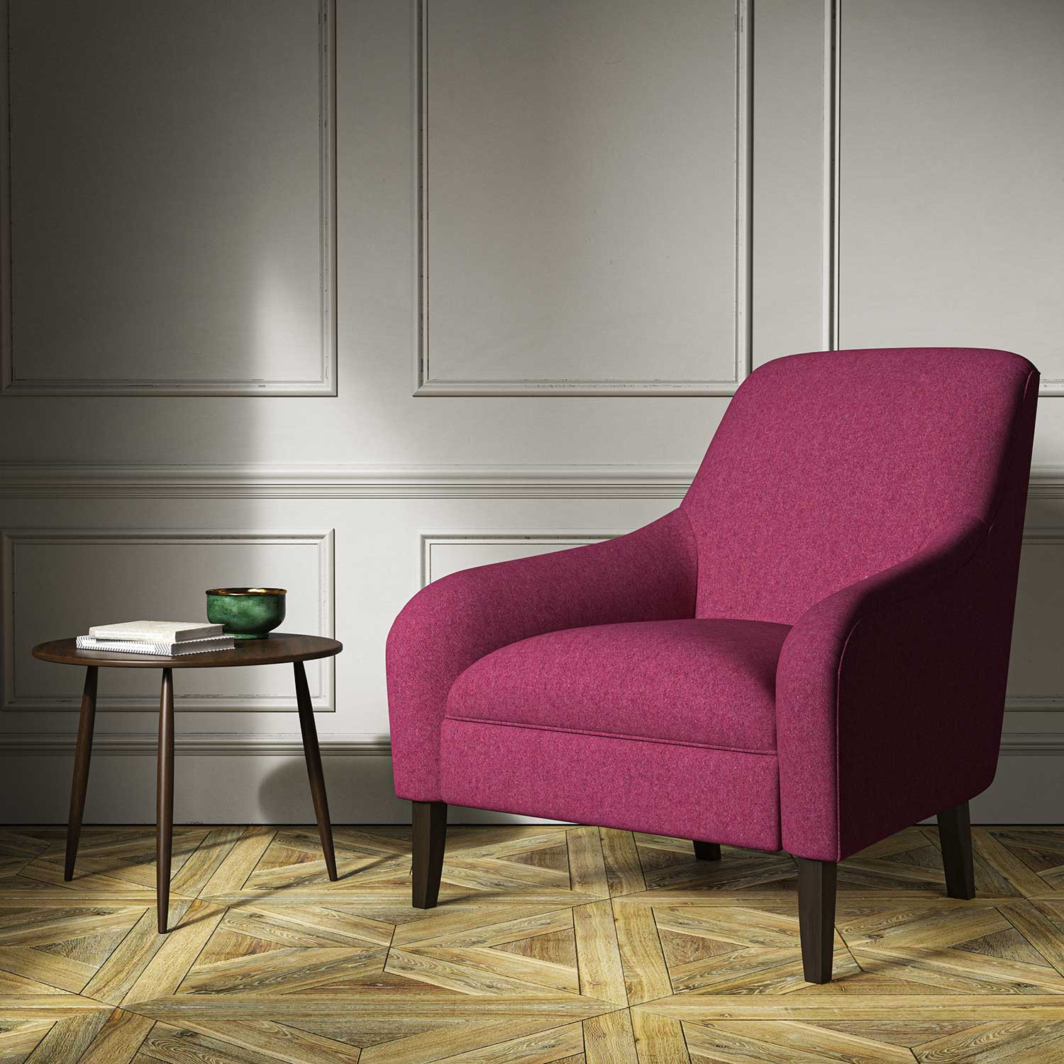 Linwood Lana Raspberry FR Made to Measure Curtains
