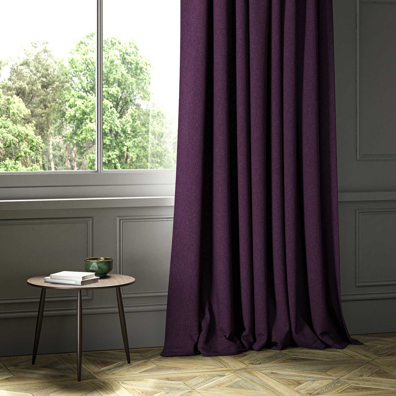 Linwood Lana Magenta FR Made to Measure Curtains