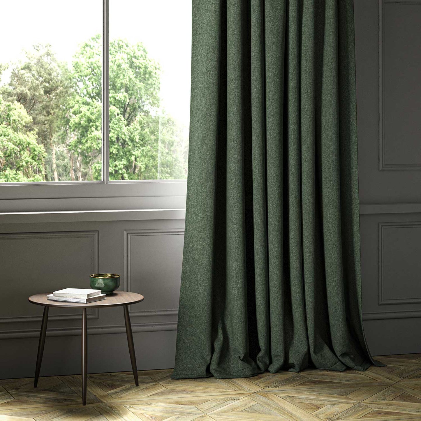 Linwood Lana Pine FR Made to Measure Curtains