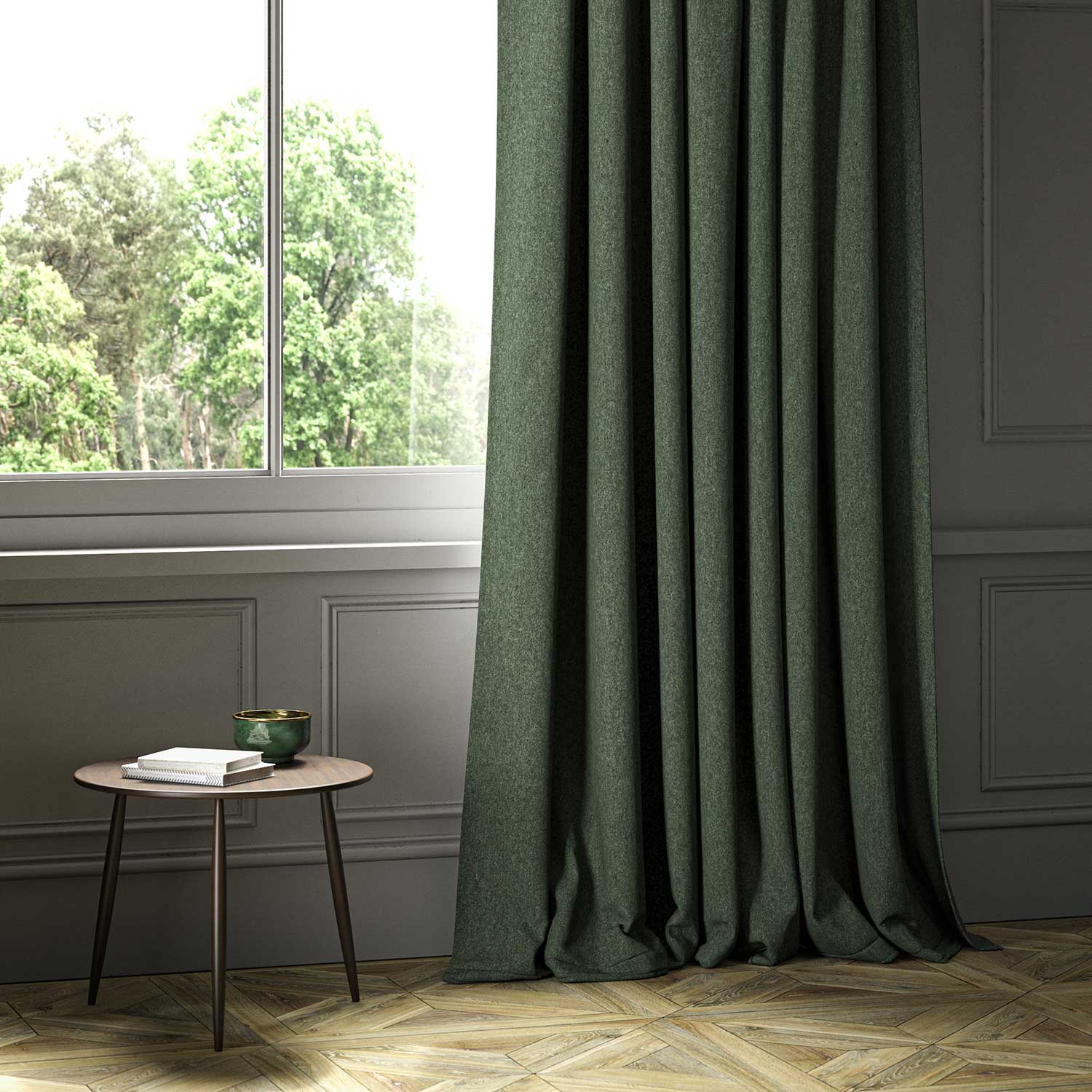 Linwood Lana Pine FR Made to Measure Curtains