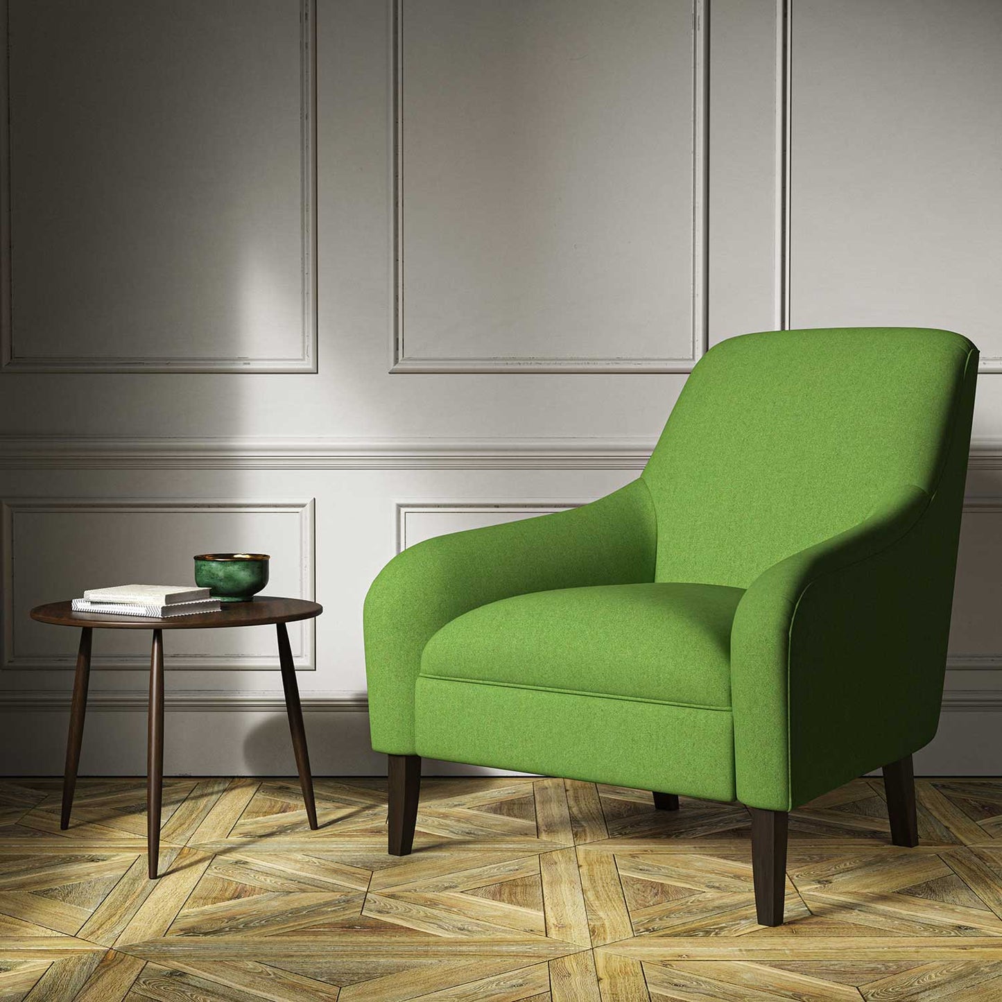 Linwood Lana Lime Green FR Made to Measure Curtains