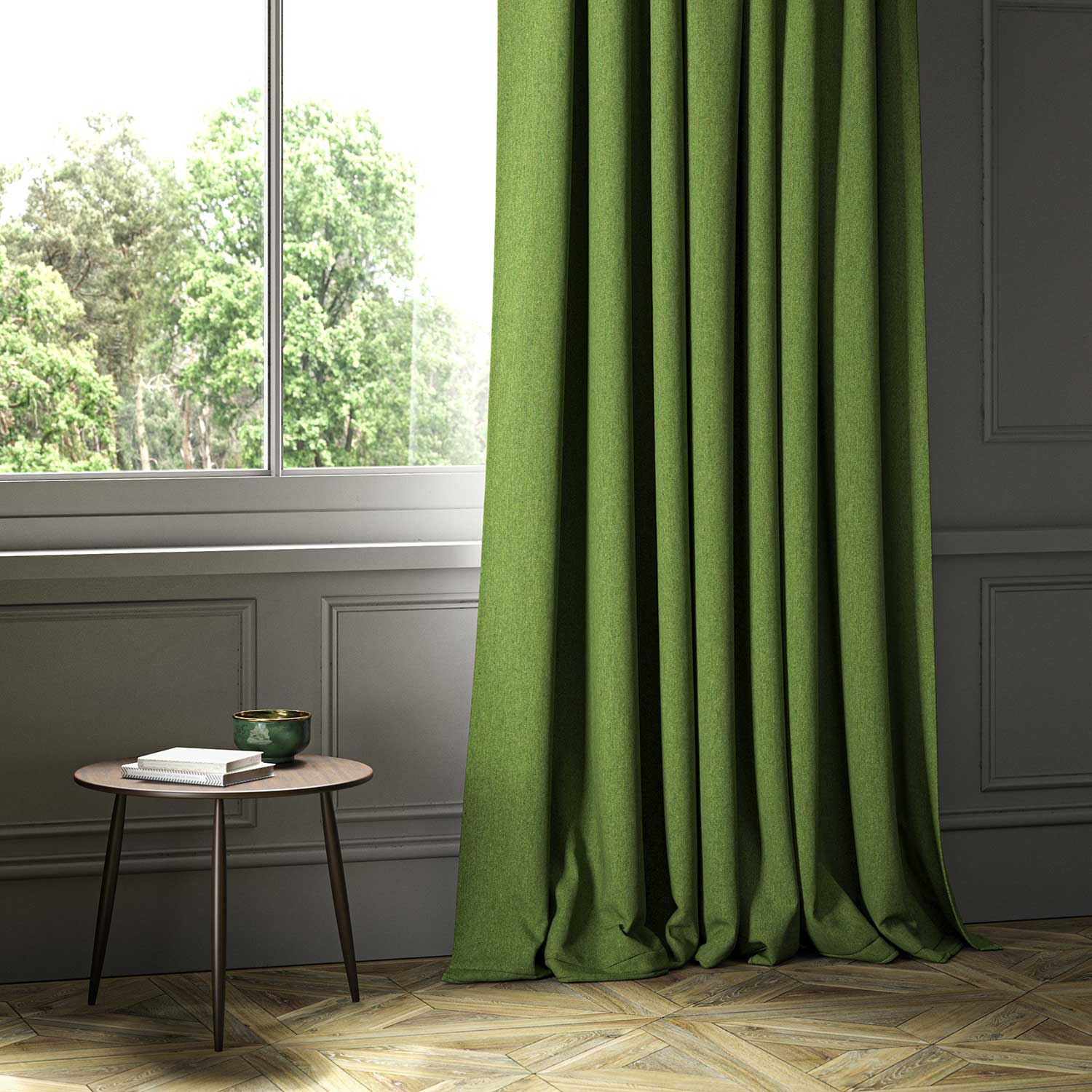 Linwood Lana Cactus FR Made to Measure Curtains