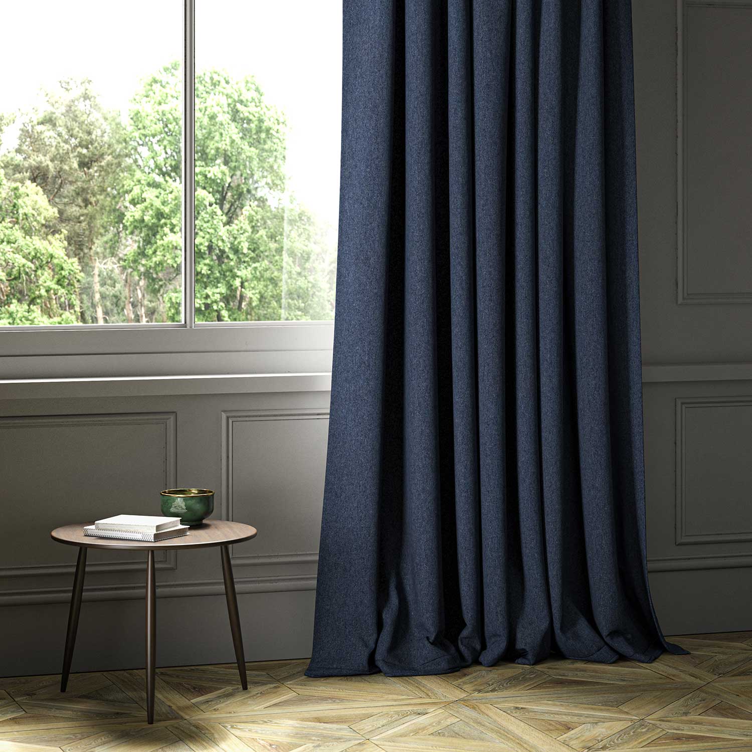 Linwood Lana Denim FR Made to Measure Curtains
