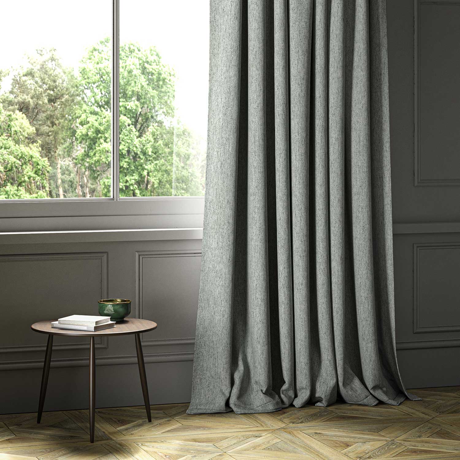 Linwood Lana Chrome FR Made to Measure Curtains