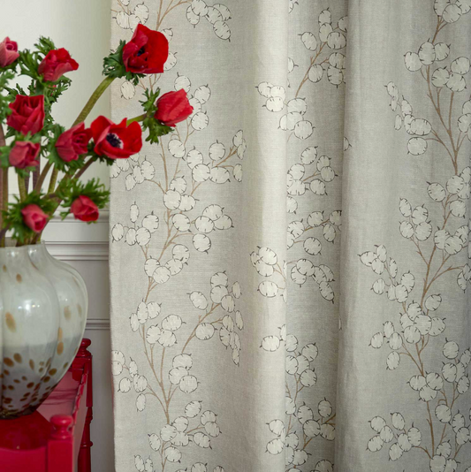 Linen - Lottie , Flori Collection by Linwood - Curtains