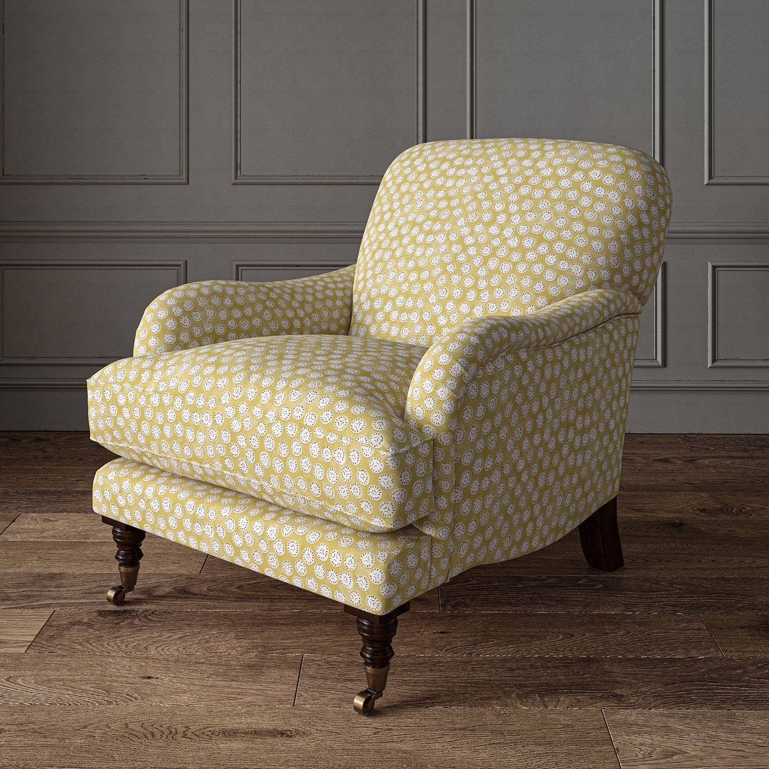 Linwood Chitgar Yellow Lichen Made to Measure Curtains