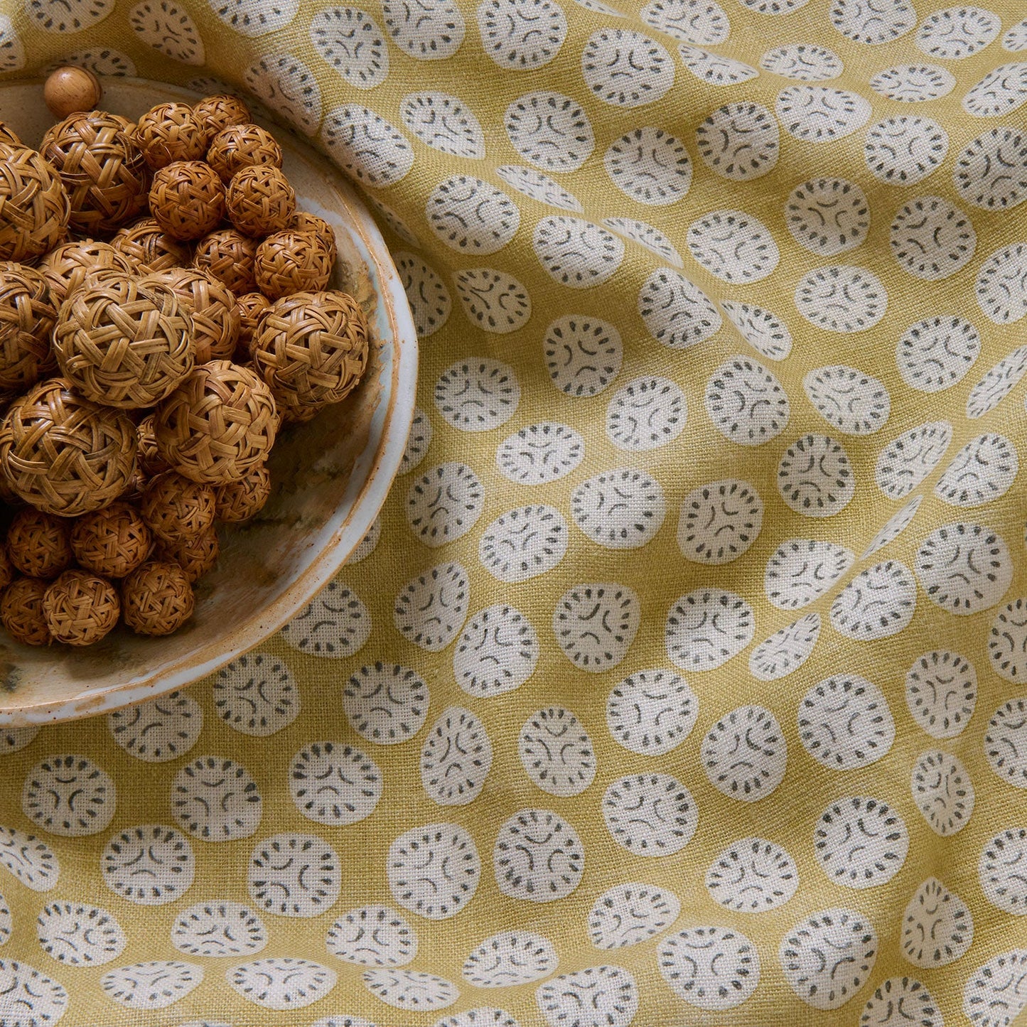 Linwood Chitgar Yellow Lichen Made to Measure Curtains