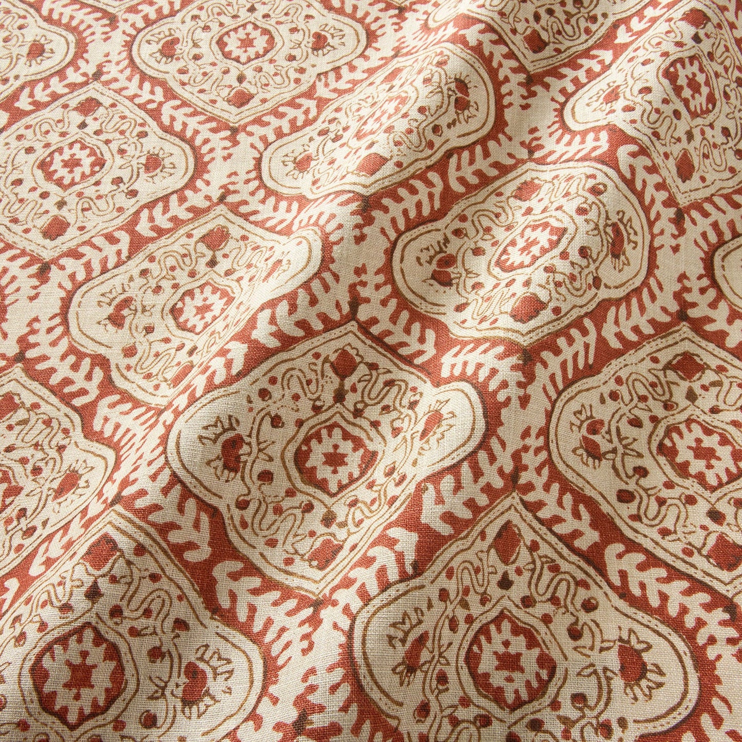 Linwood Kala Chestnut FR Made to Measure Curtains