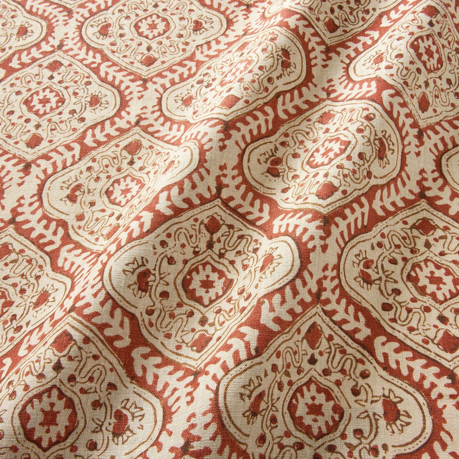 Linwood Kala Chestnut FR Made to Measure Curtains
