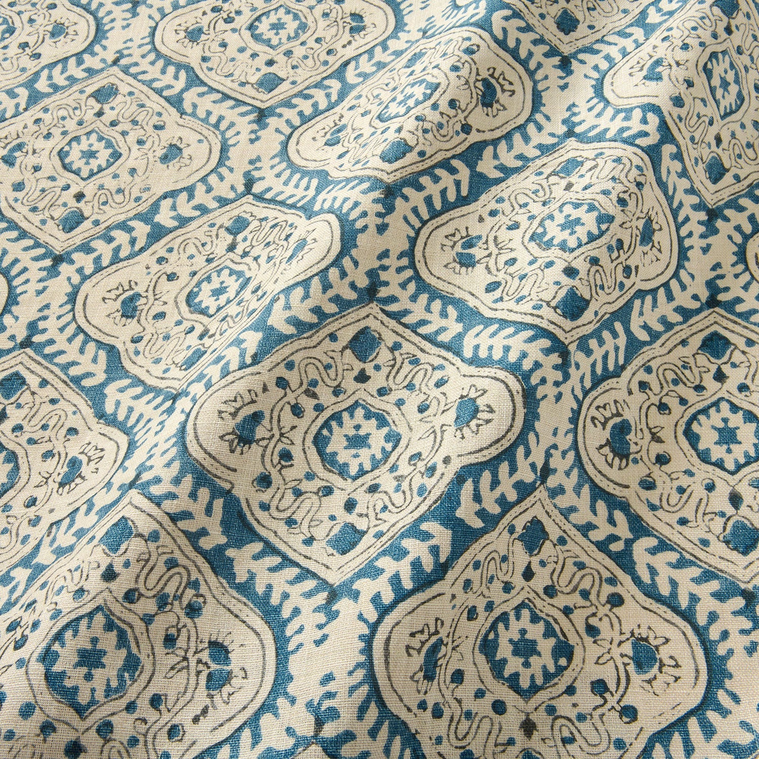 Linwood Kala Indigo Made to Measure Curtains
