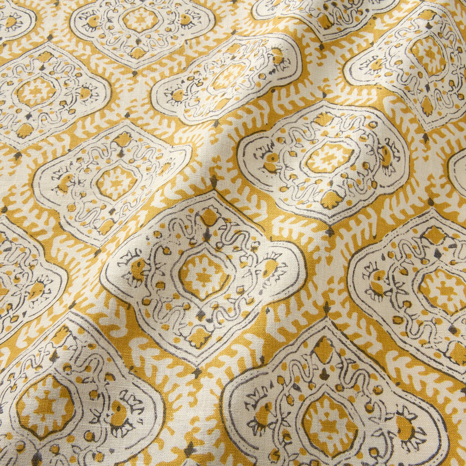 Linwood Kala Saffron Made to Measure Curtains