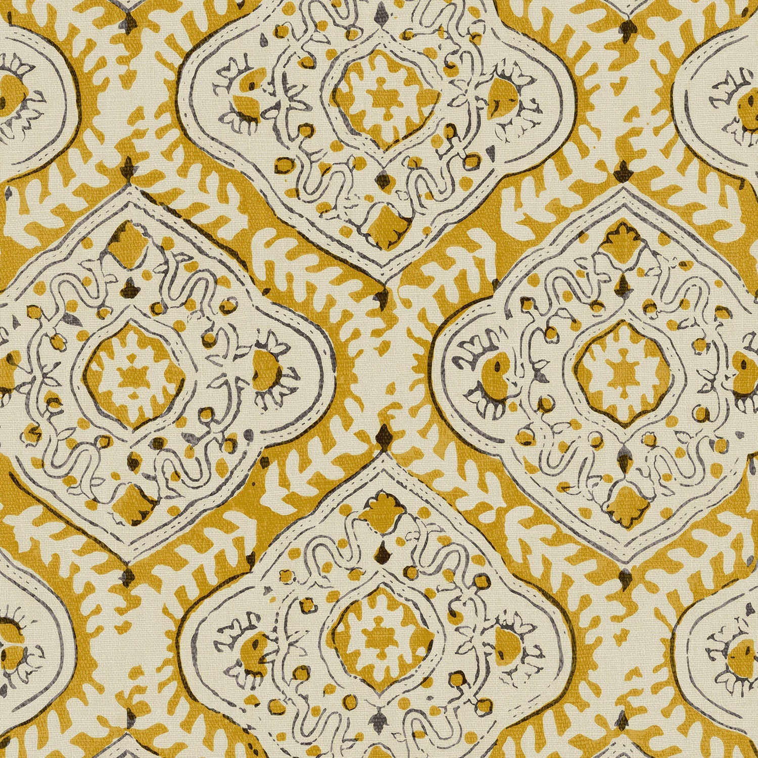 Linwood Kala Saffron Made to Measure Curtains