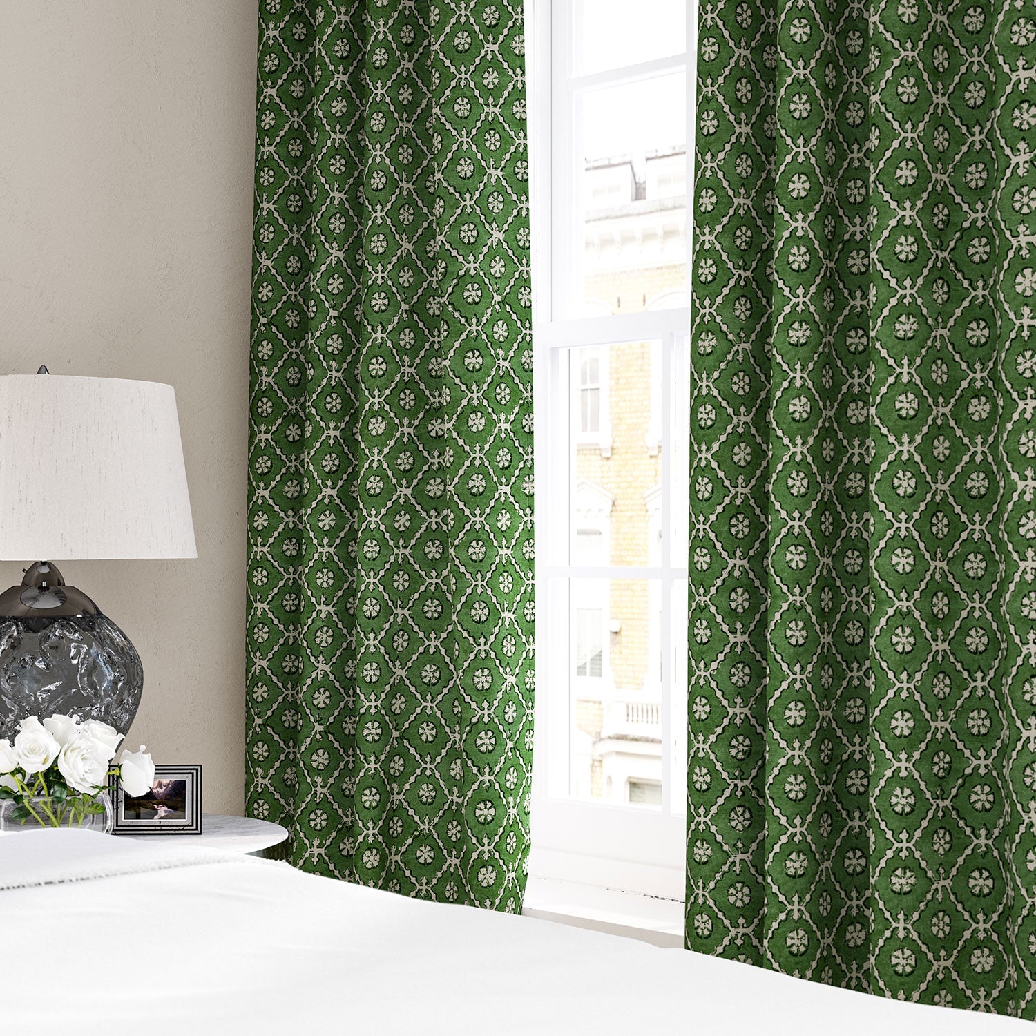 Linwood Khiva Grass FR Made to Measure Curtains