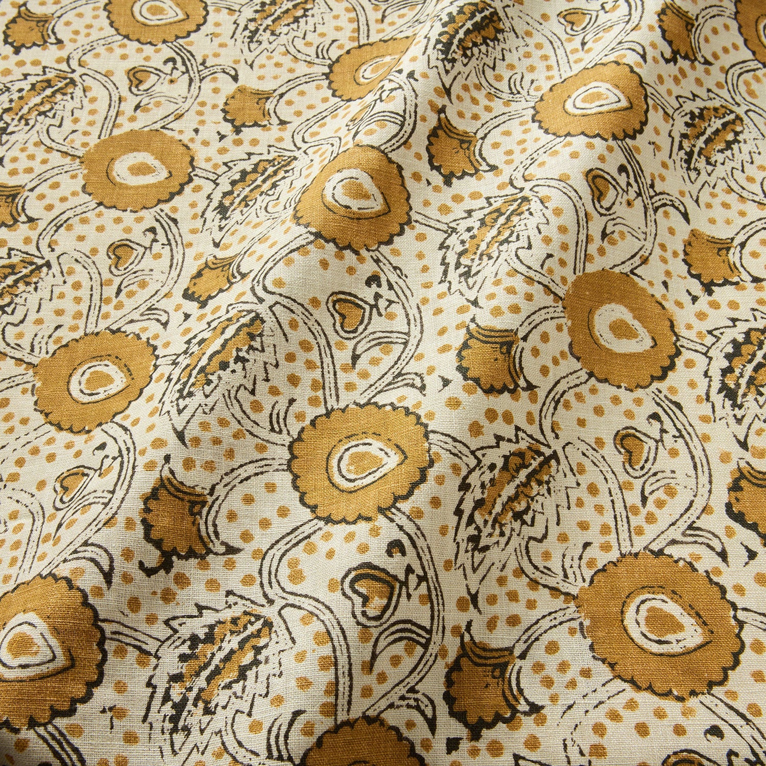 Linwood Rubia Ochre Made to Measure Curtains