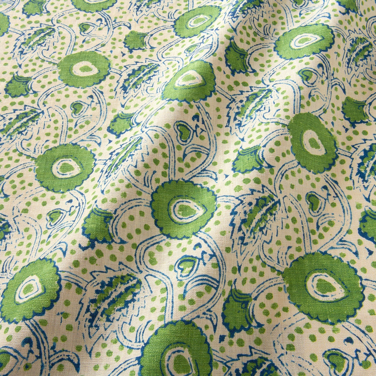 Linwood Rubia Peas Made to Measure Curtains